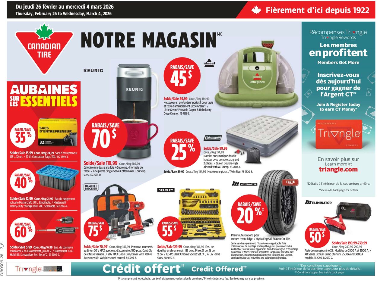 Flyer Canadian Tire 27.02.2026 - 07.03.2026