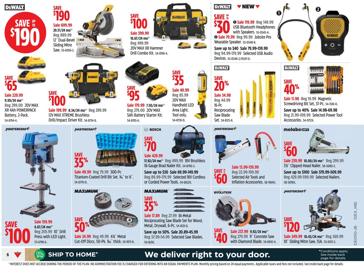 Flyer Canadian Tire 06.03.2026 - 14.03.2026