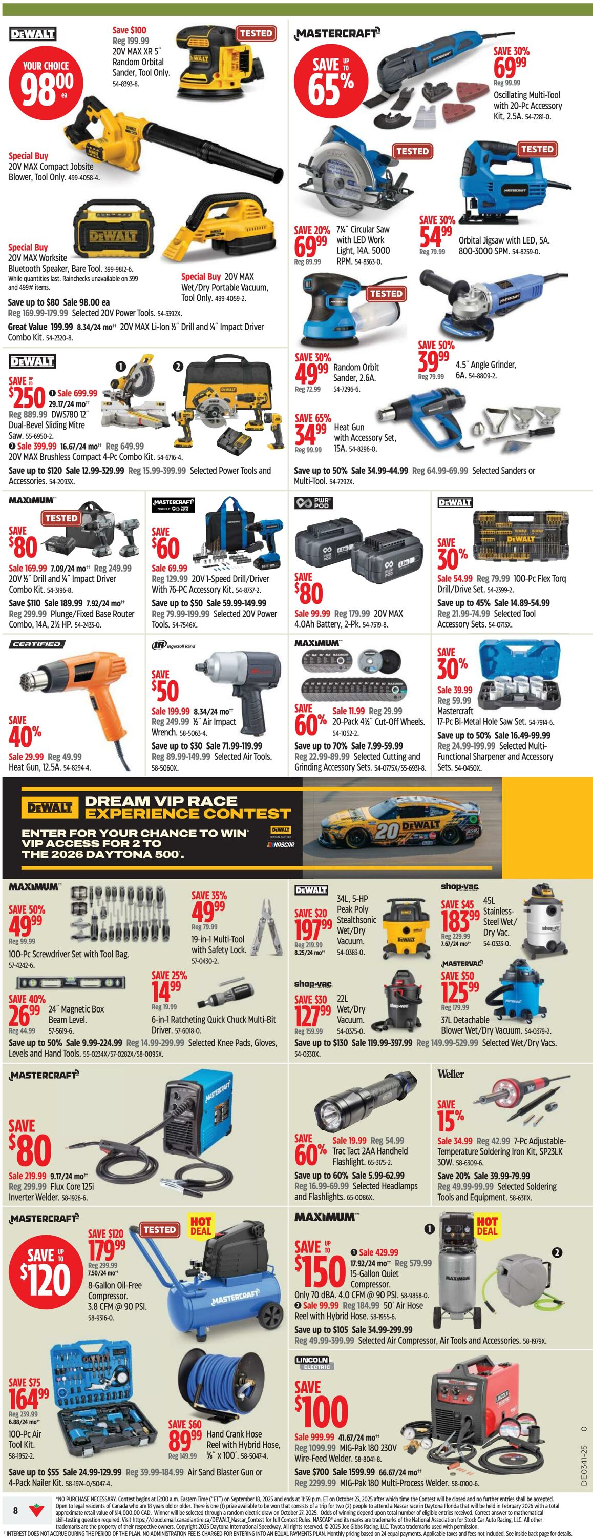 Flyer Canadian Tire 02.10.2025 - 08.10.2025