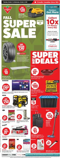 Flyer Canadian Tire 02.10.2025 - 08.10.2025