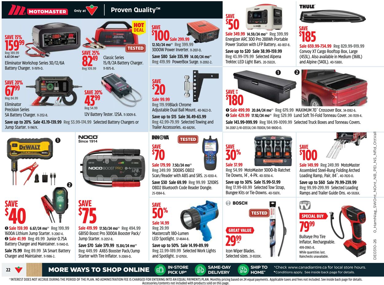 Flyer Canadian Tire 07.03.2026 - 15.03.2026