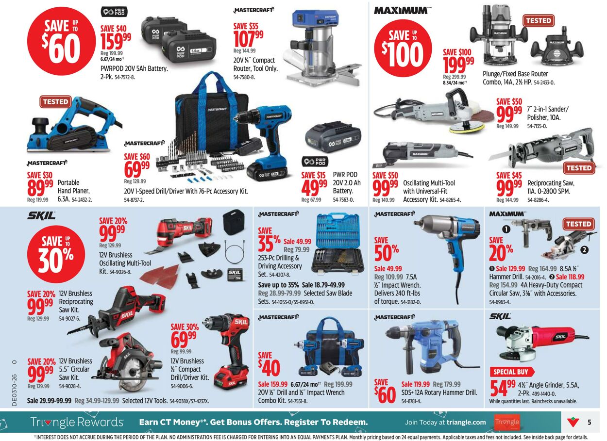 Flyer Canadian Tire 07.03.2026 - 15.03.2026