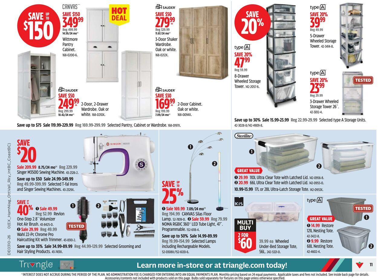 Flyer Canadian Tire 07.03.2026 - 15.03.2026