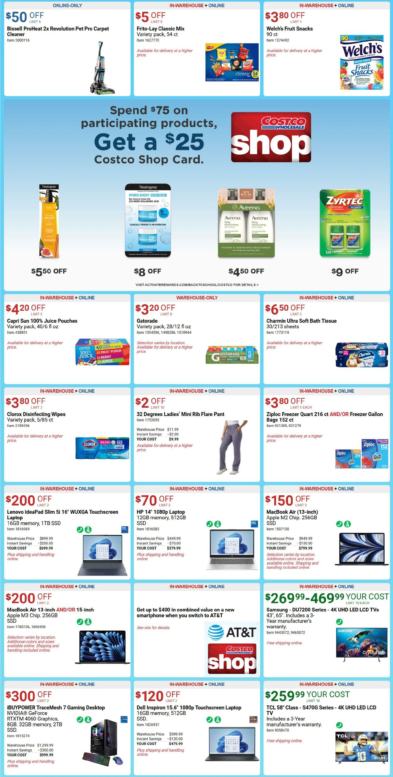 Flyer Costco 31.07.2024 - 25.08.2024