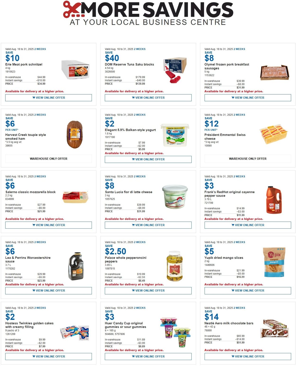 Flyer Costco 18.08.2025 - 31.08.2025