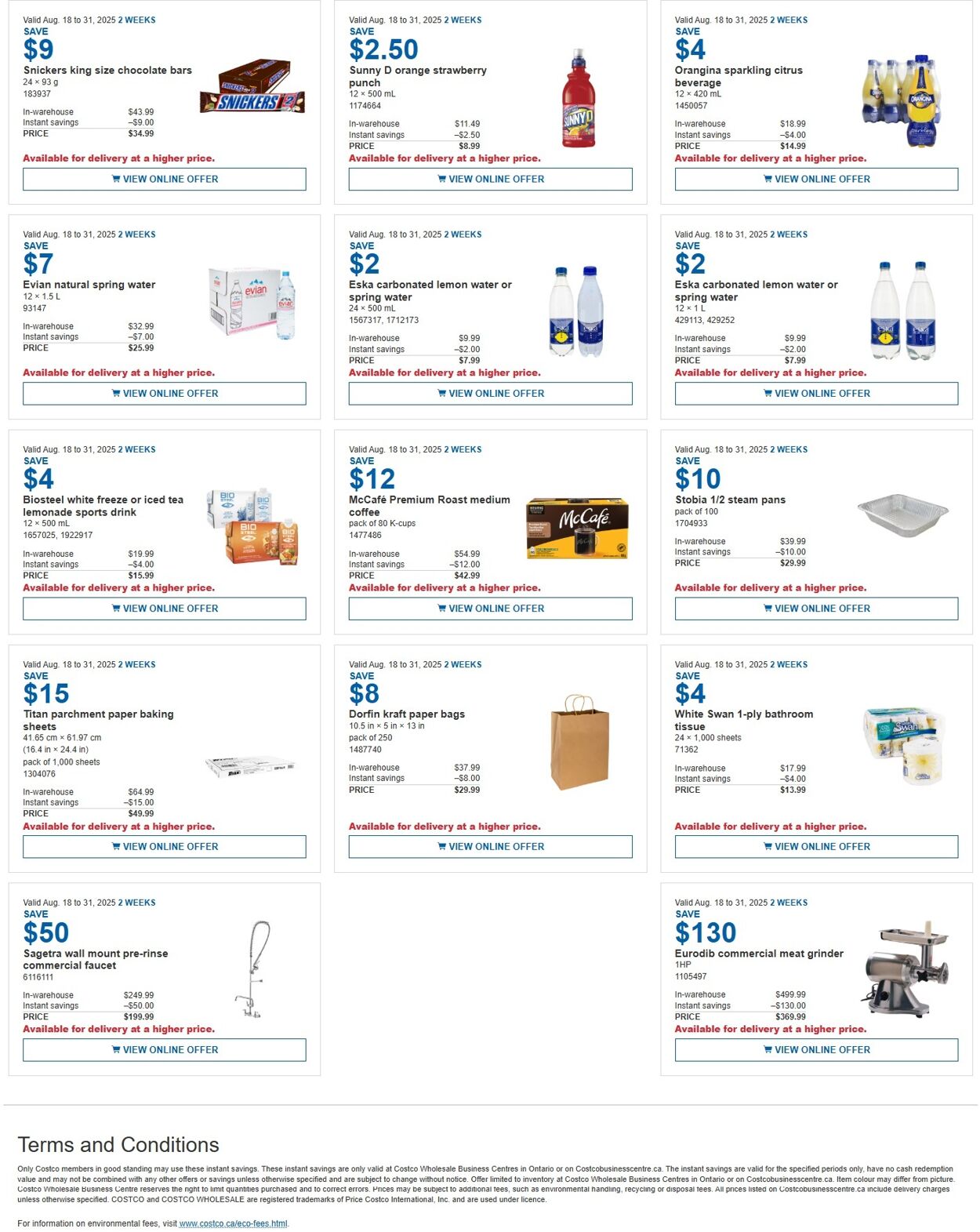 Flyer Costco 18.08.2025 - 31.08.2025