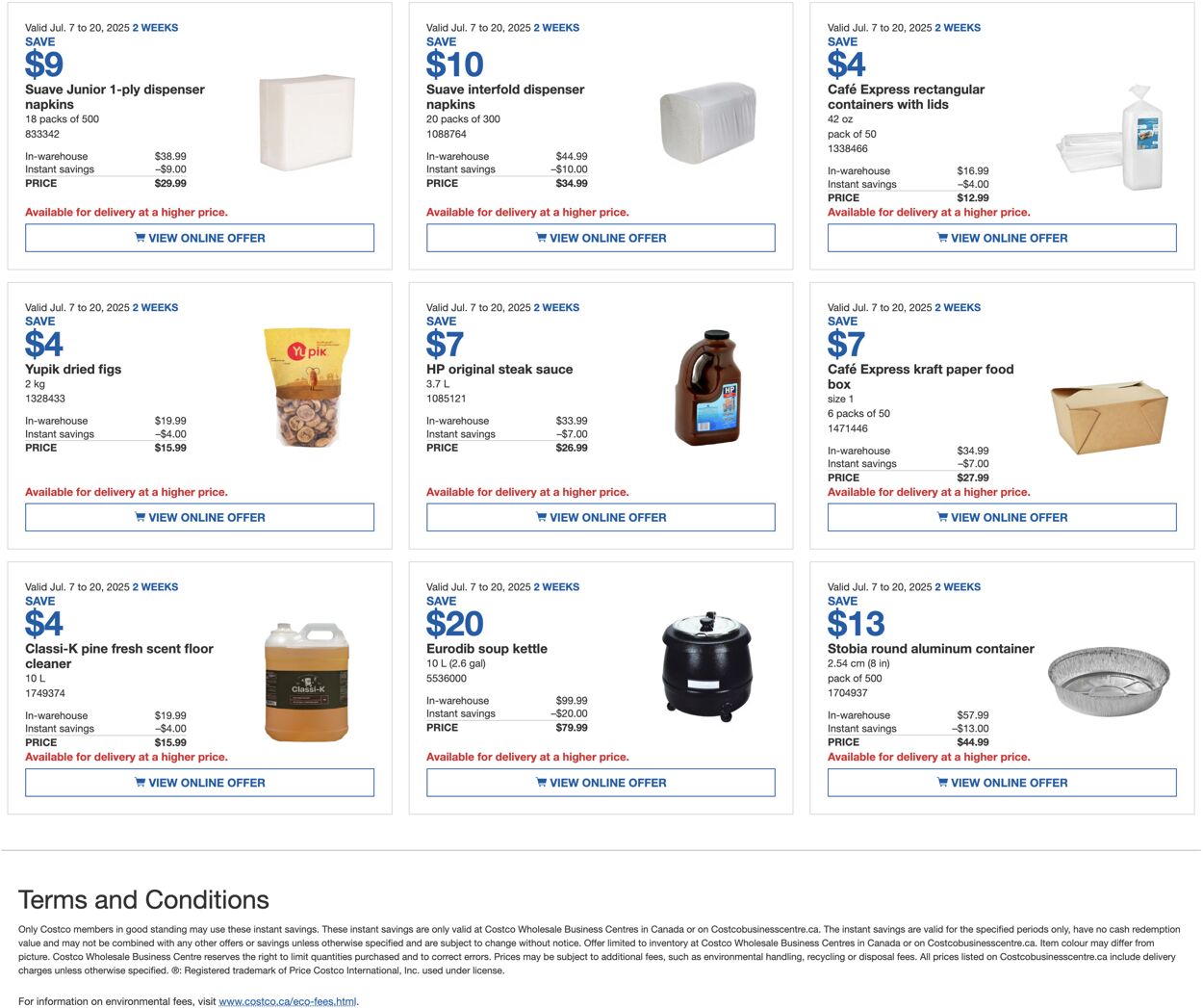 Flyer Costco 07.07.2025 - 20.07.2025