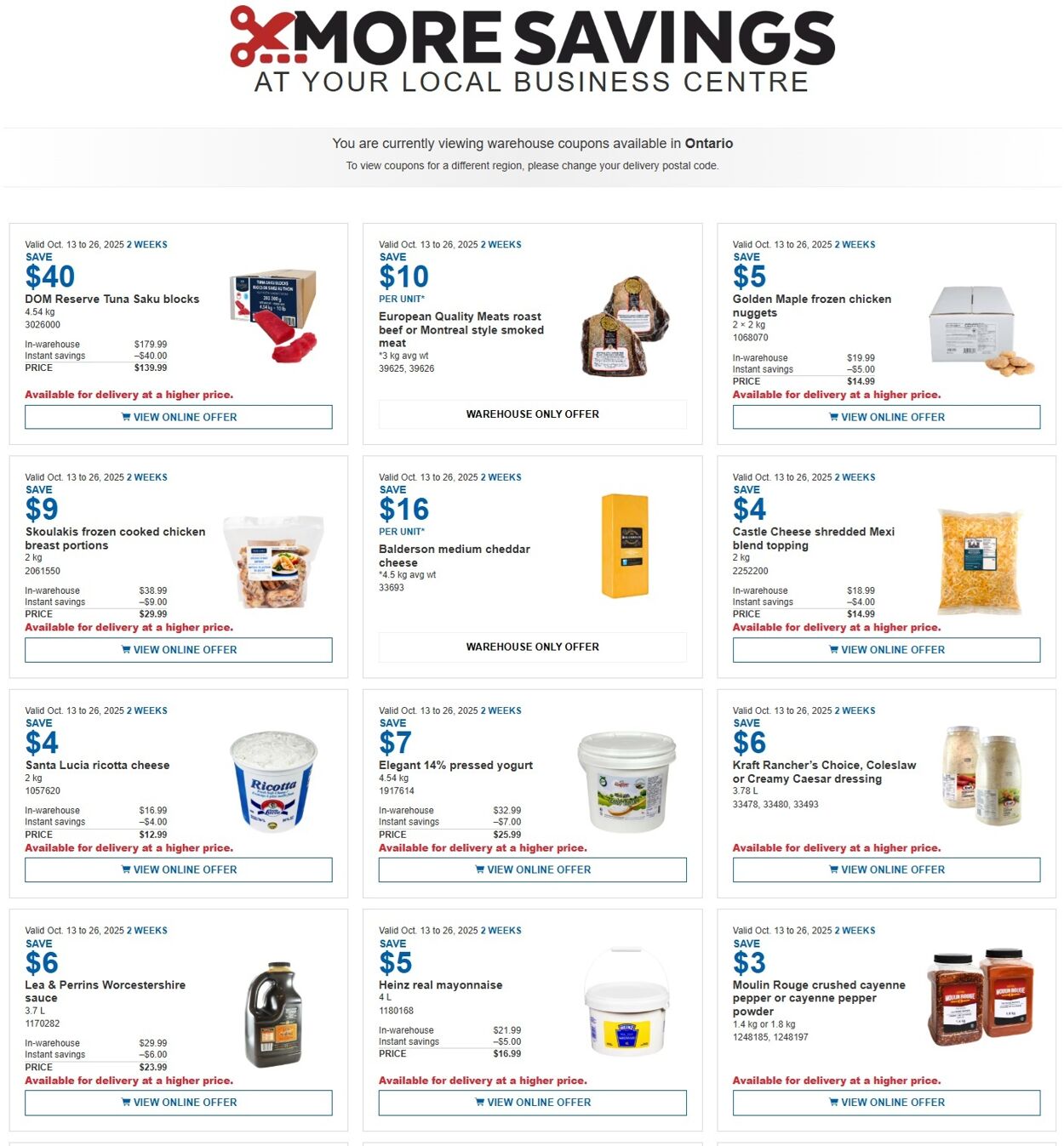 Flyer Costco 13.10.2025 - 26.10.2025