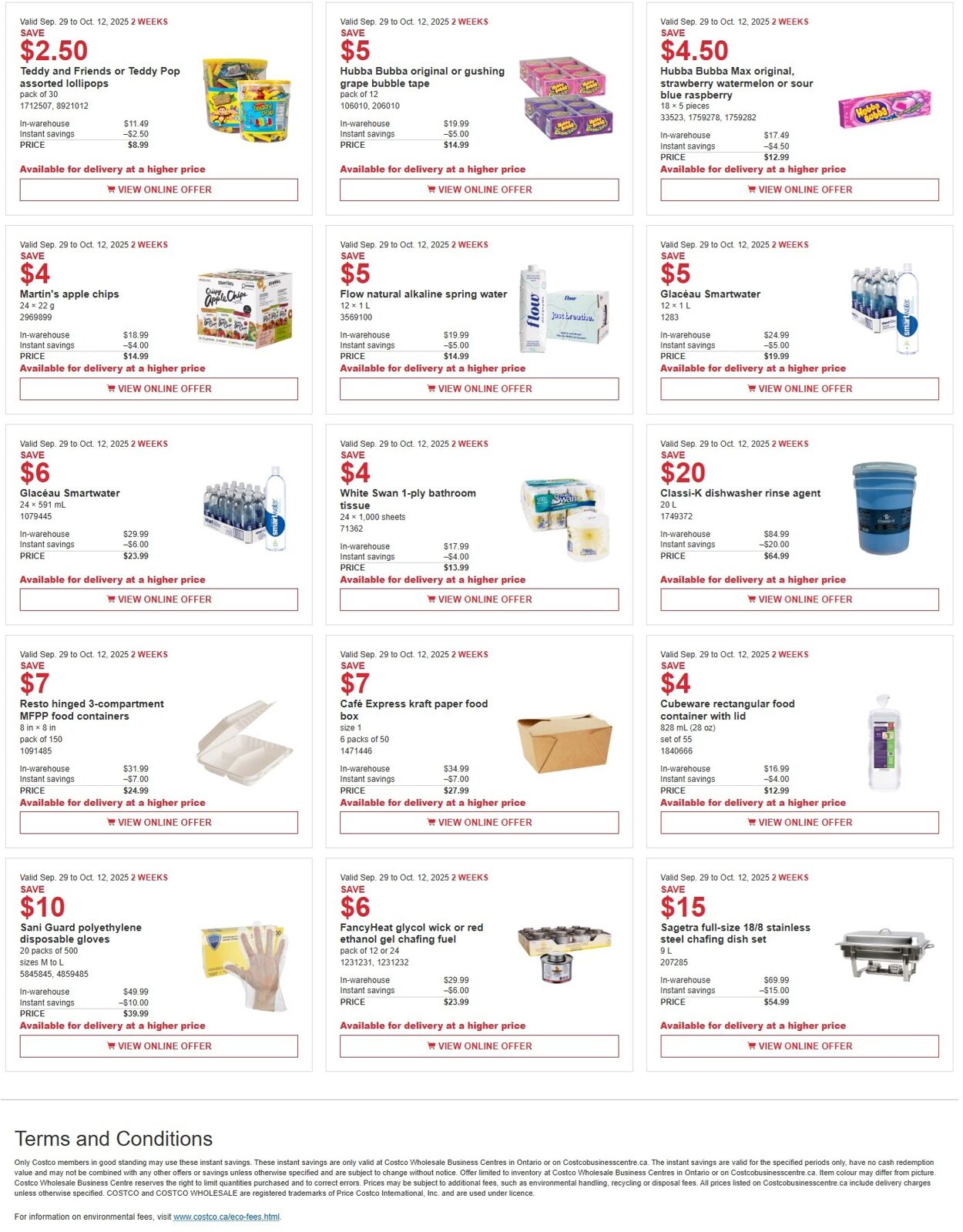 Flyer Costco 29.09.2025 - 12.10.2025