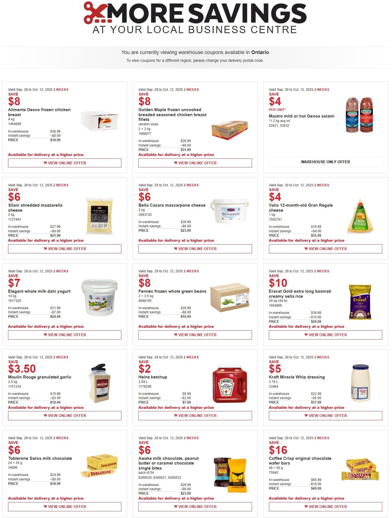 Flyer Costco 29.09.2025 - 12.10.2025