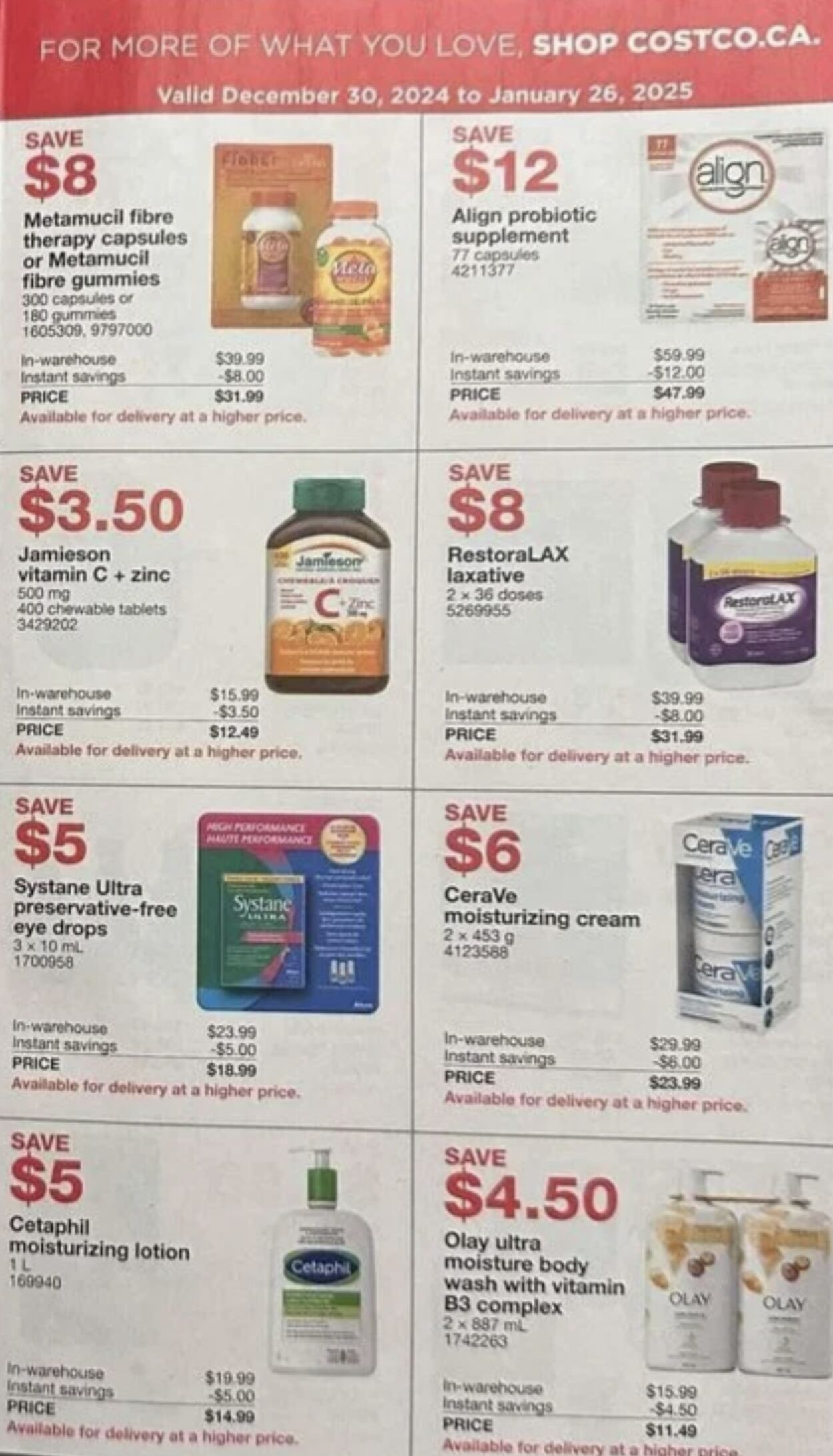 Flyer Costco 30.12.2024 - 26.01.2025