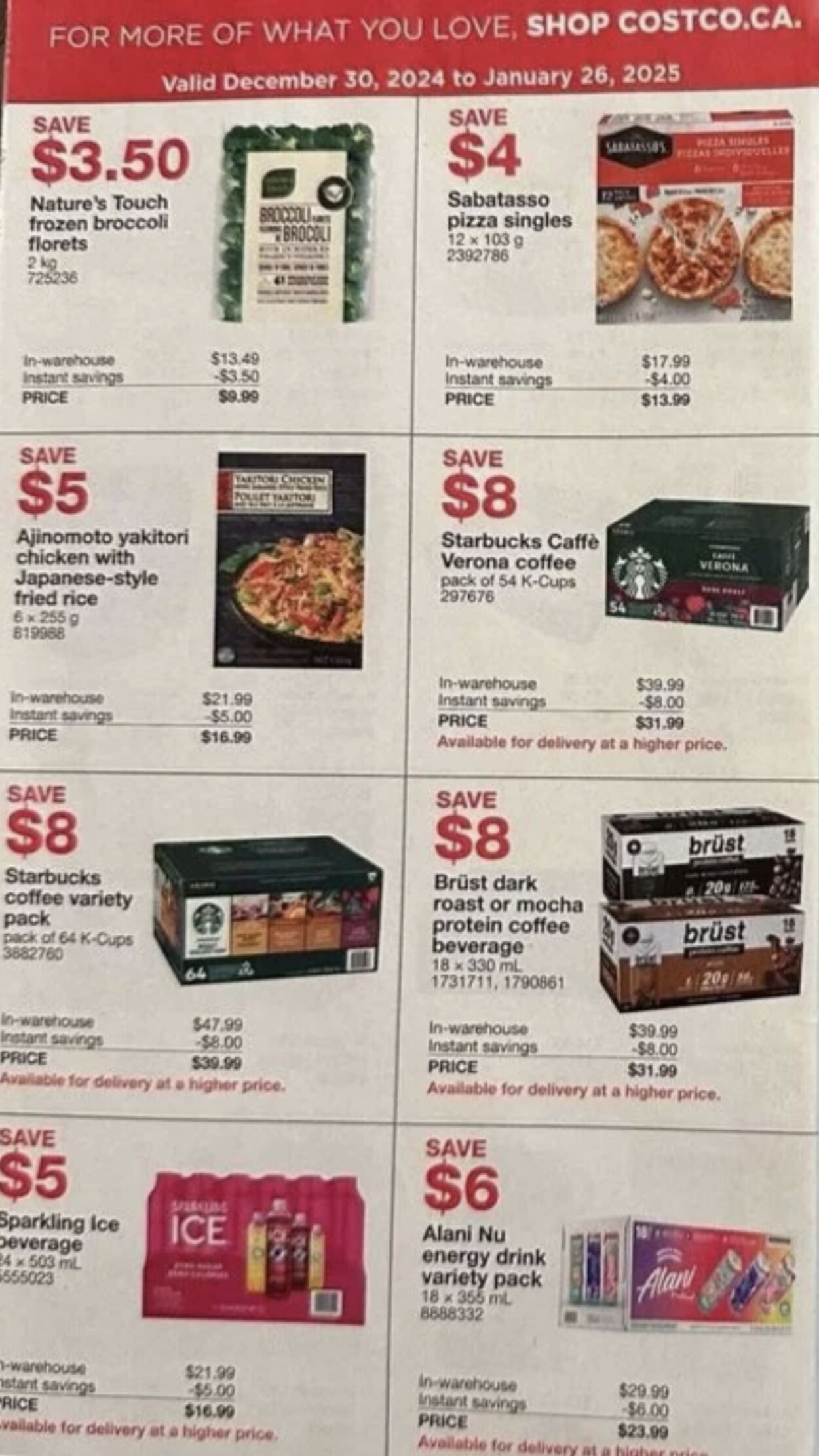 Flyer Costco 30.12.2024 - 26.01.2025