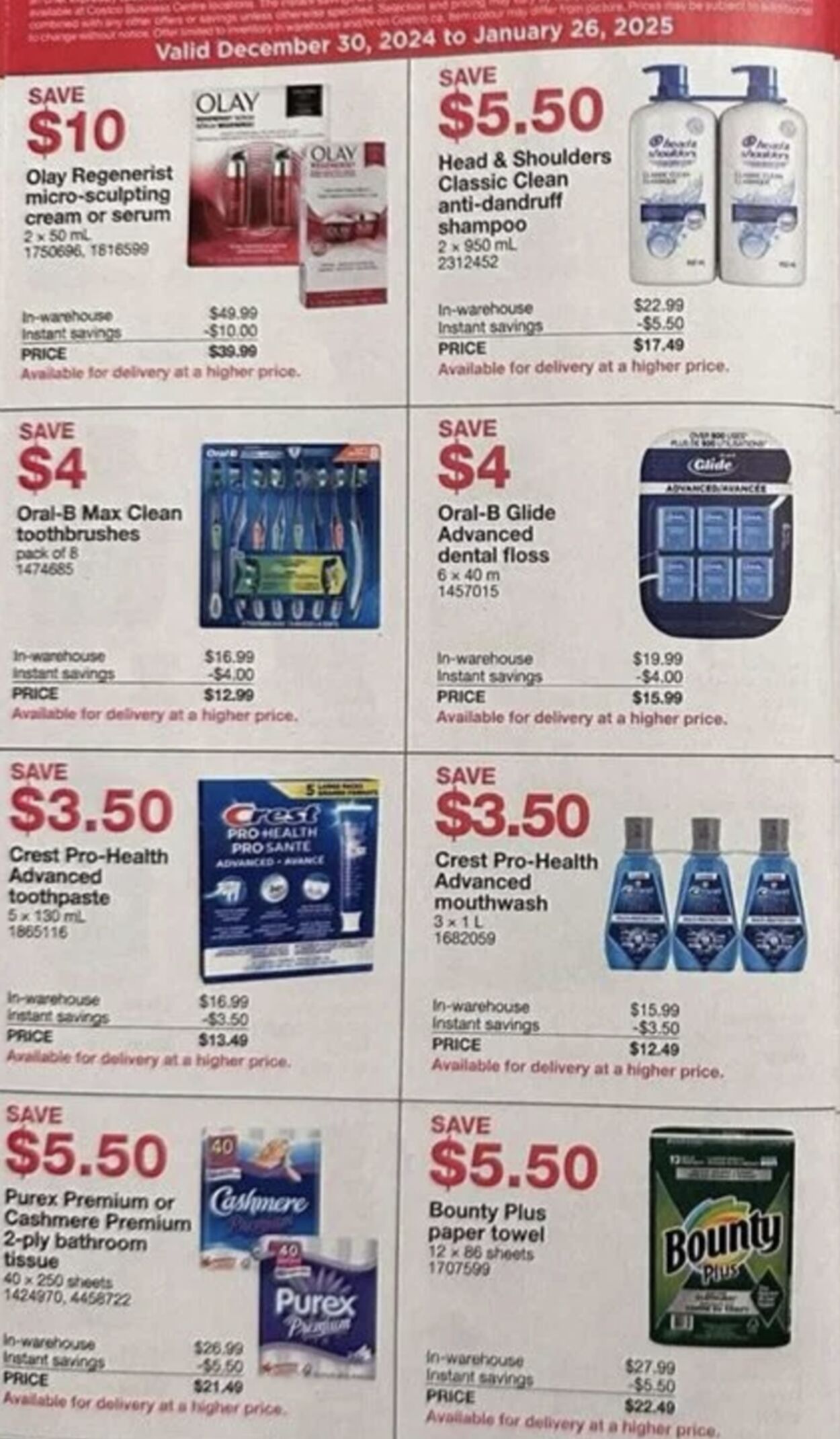 Flyer Costco 30.12.2024 - 26.01.2025