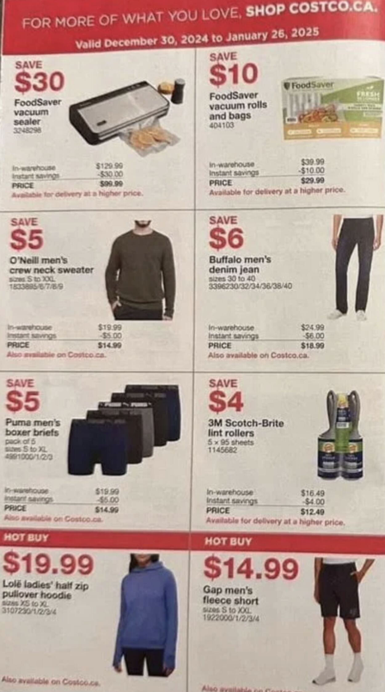 Flyer Costco 30.12.2024 - 26.01.2025