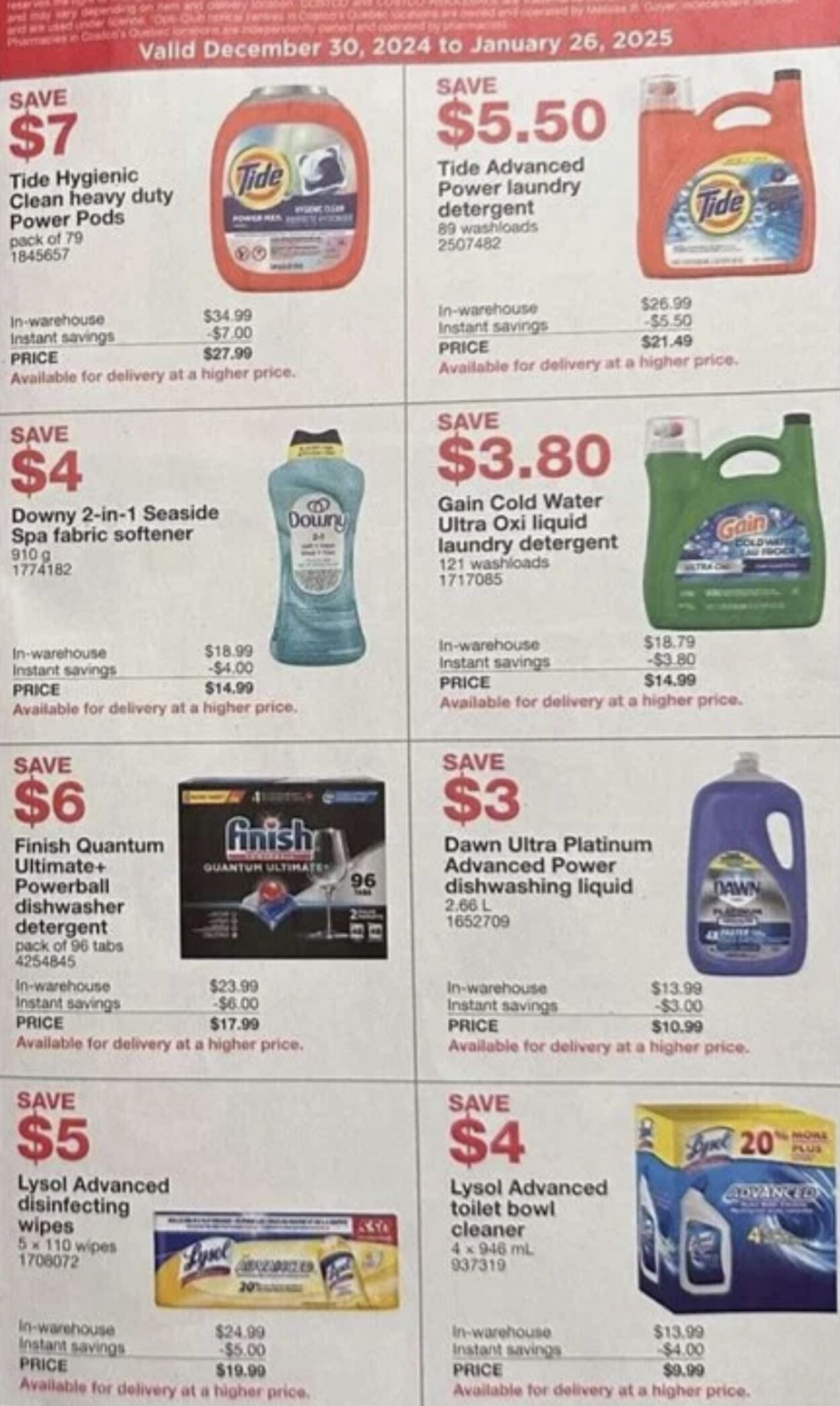 Flyer Costco 30.12.2024 - 26.01.2025