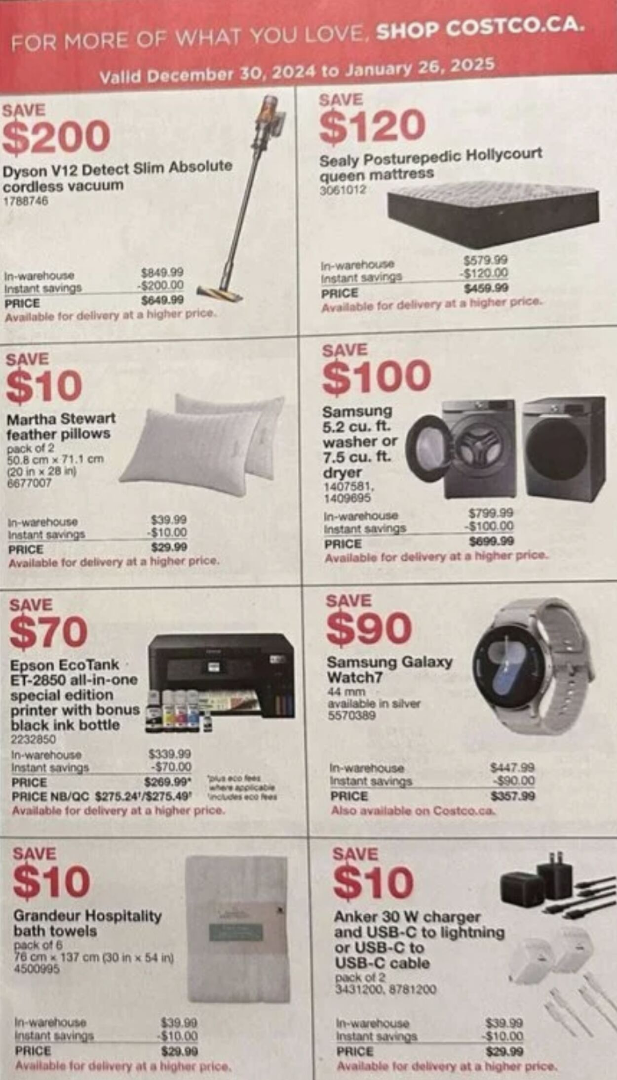 Flyer Costco 30.12.2024 - 26.01.2025