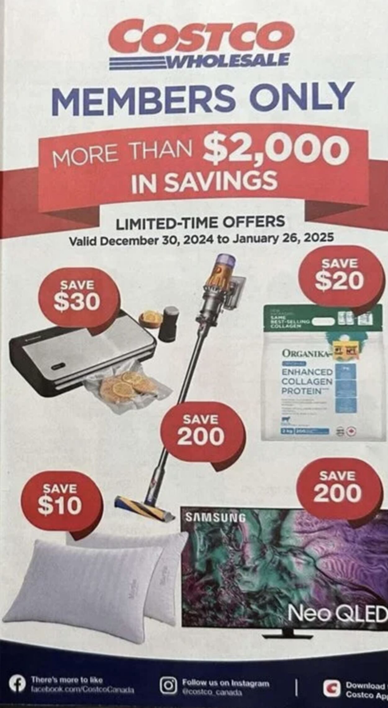 Flyer Costco - Costco Canada Coupons/Flyers Deals, December 30 - January 26 30 Dec 2024 - 26 Jan 2025