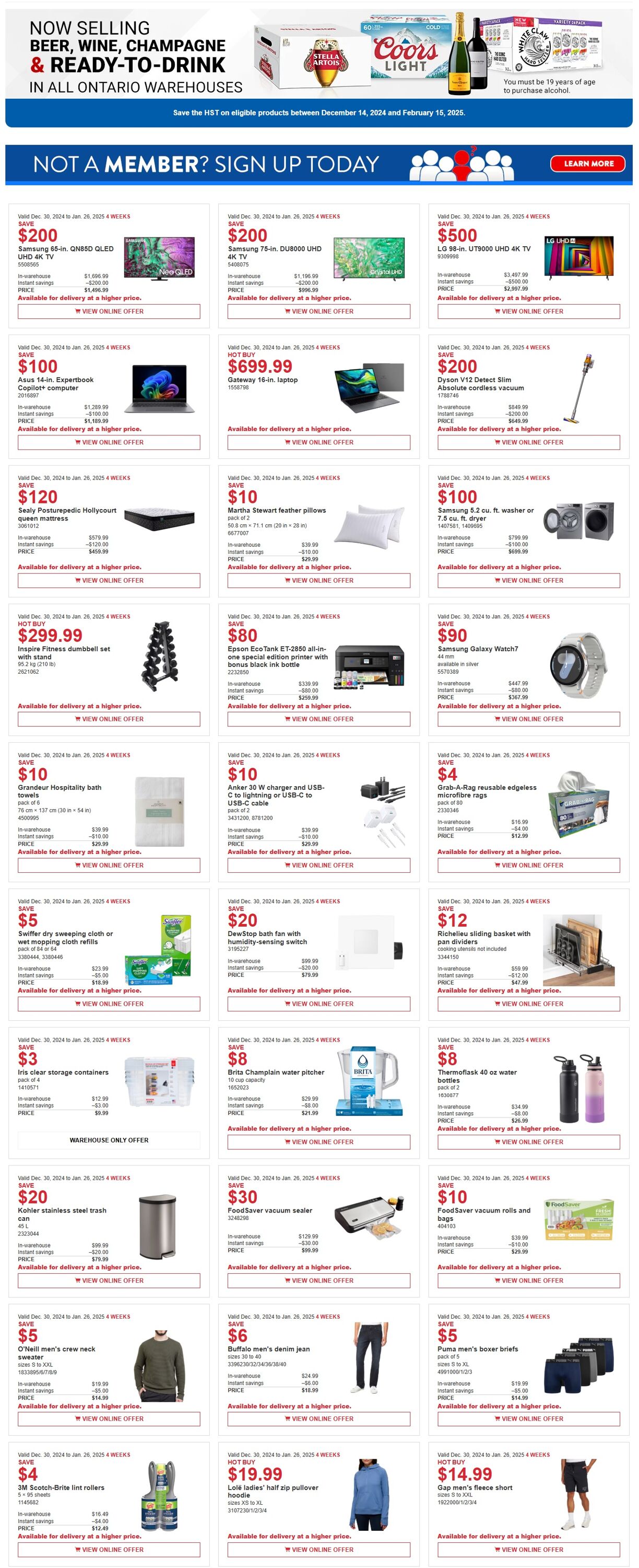 Flyer Costco 30.12.2024 - 26.01.2025