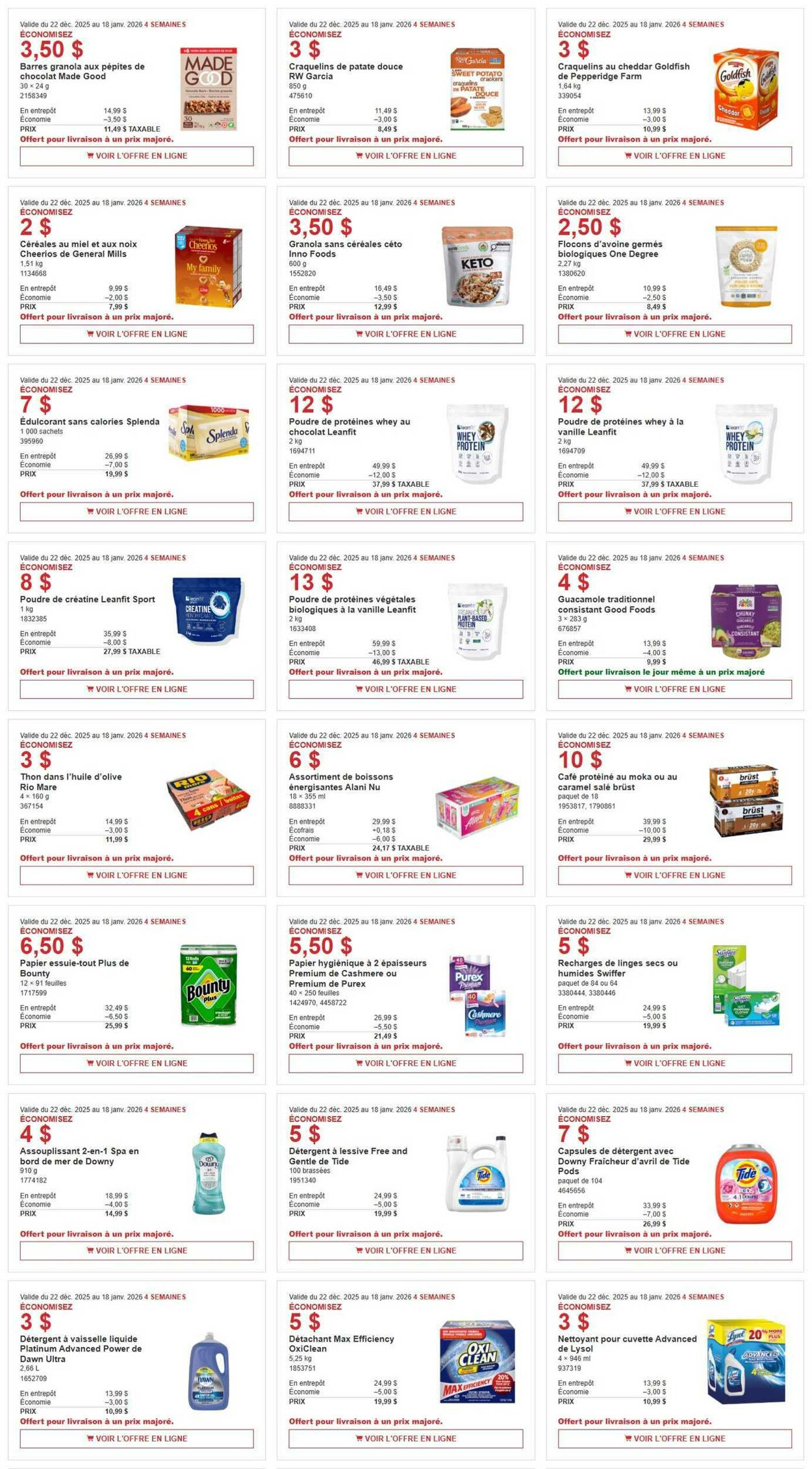 Flyer Costco 22.12.2025 - 18.01.2026