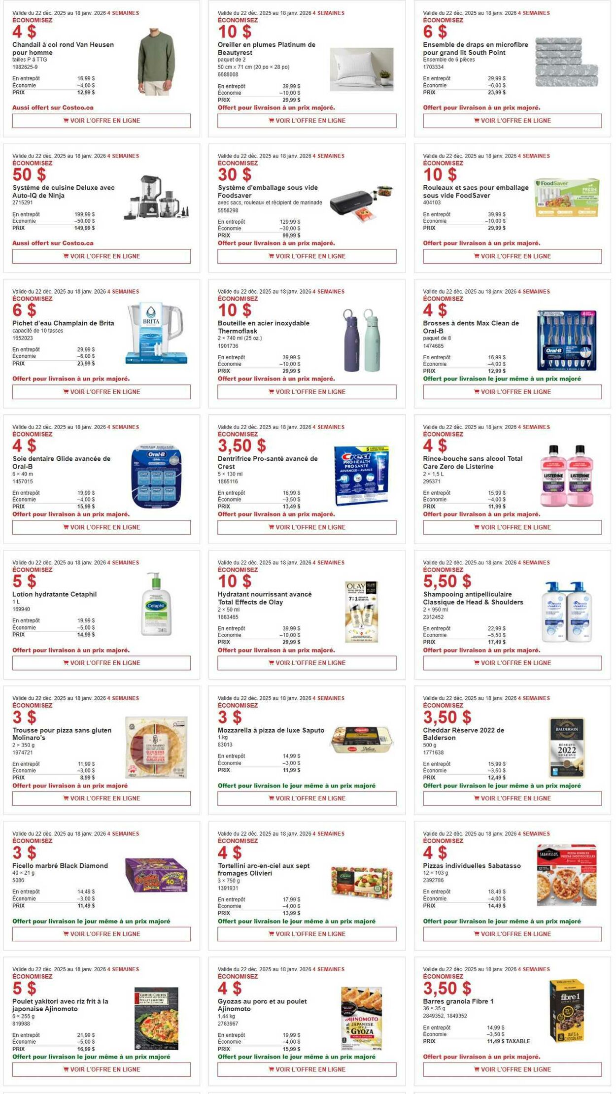 Flyer Costco 22.12.2025 - 18.01.2026