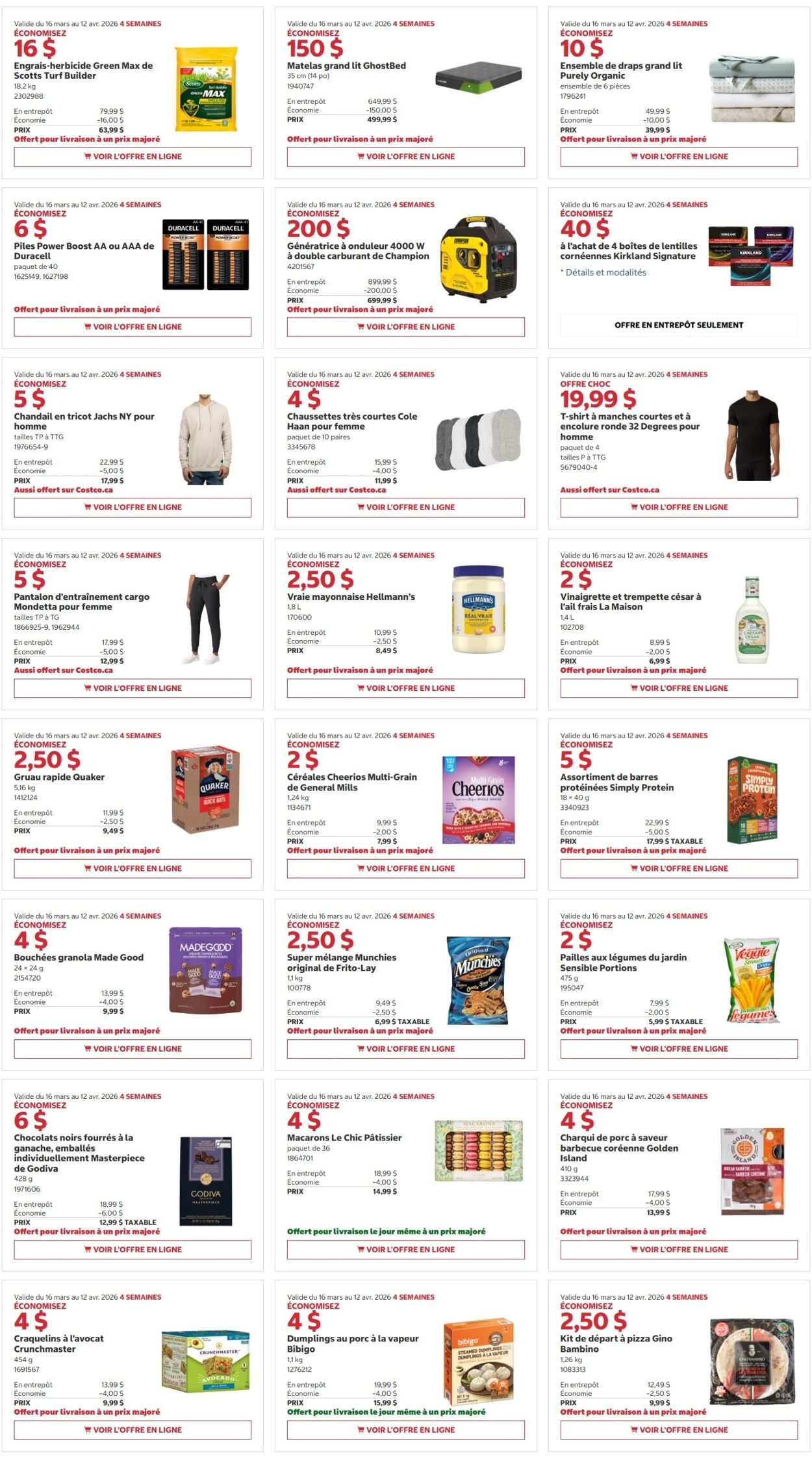Flyer Costco 16.03.2026 - 29.03.2026