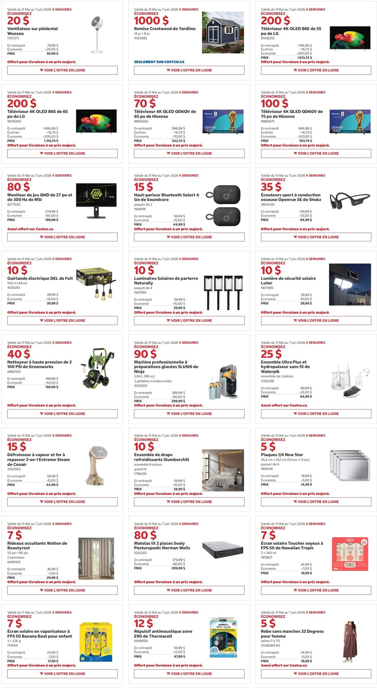 Flyer Costco - Costco (QC) Warehouse Offers May 25 to June 7 25 May 2026 - 7 Jun 2026