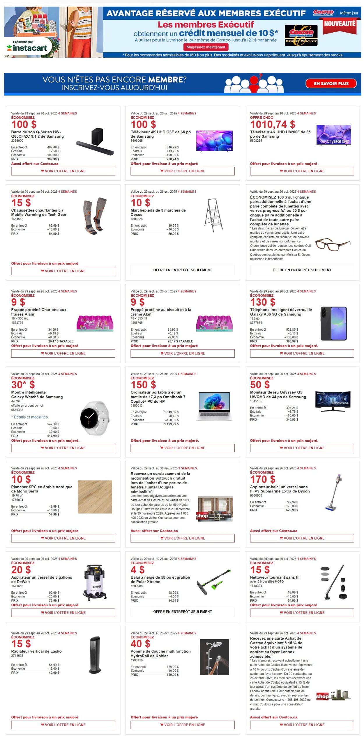 Flyer Costco 13.10.2025 - 26.10.2025