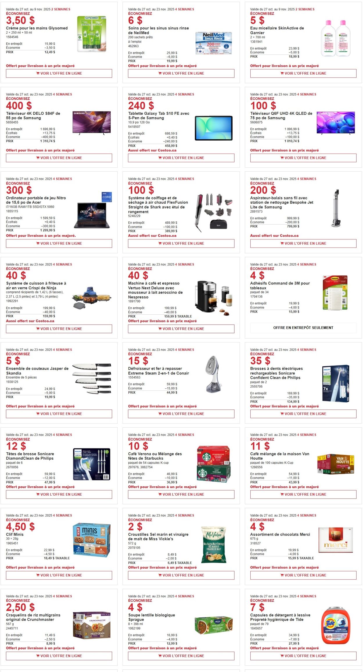 Flyer Costco 27.10.2025 - 09.11.2025