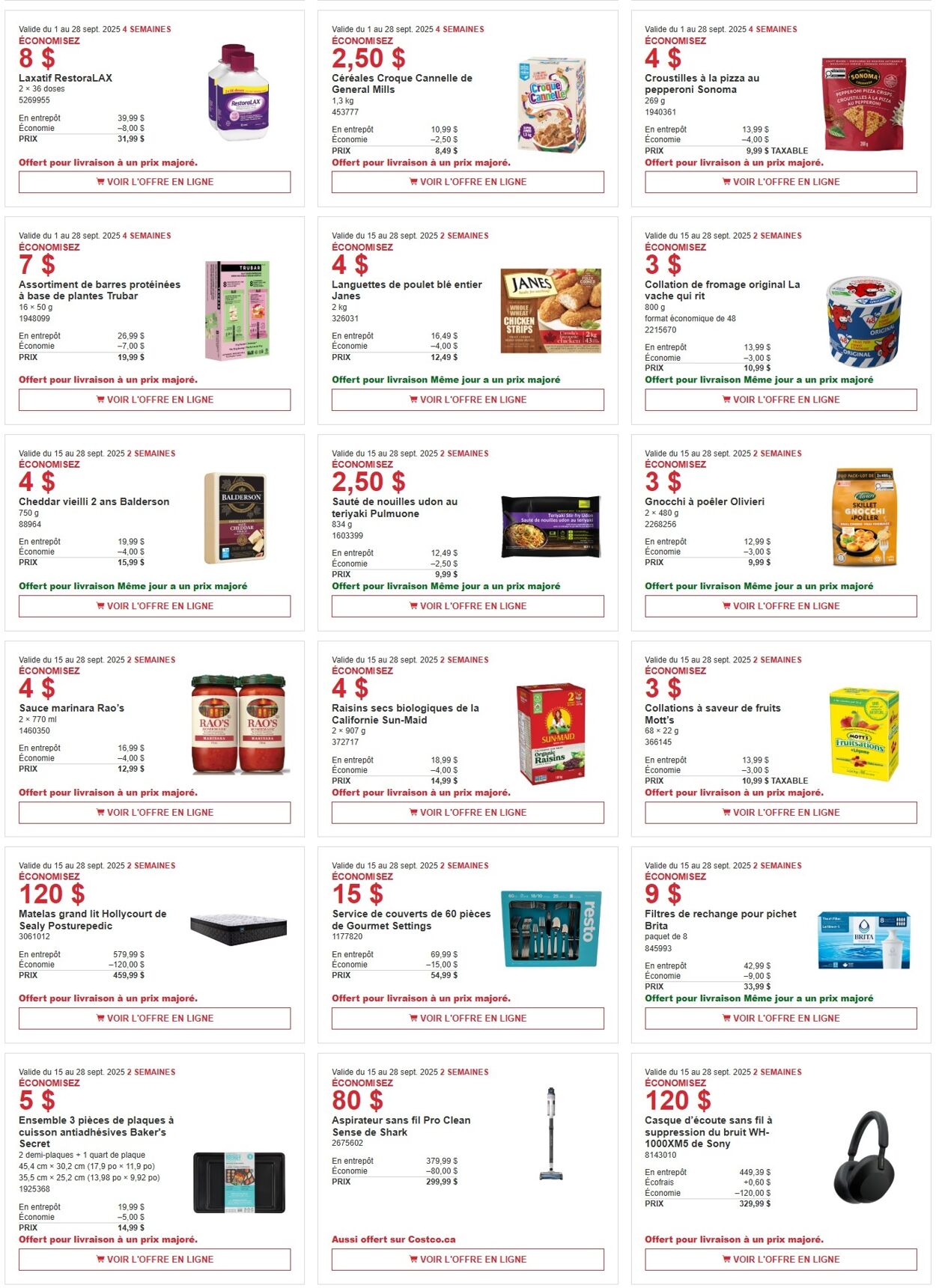 Flyer Costco 15.09.2025 - 28.09.2025