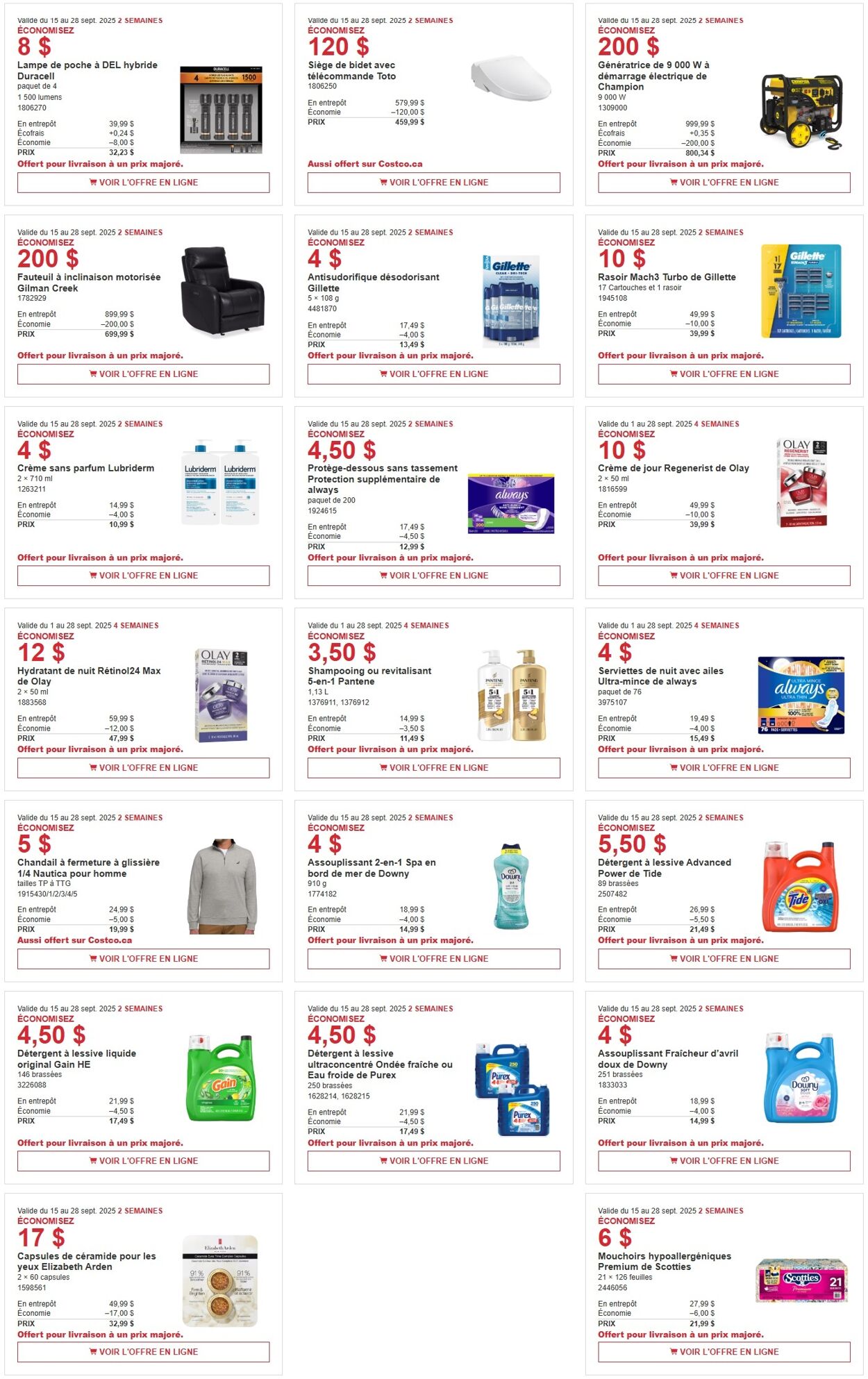 Flyer Costco 15.09.2025 - 28.09.2025