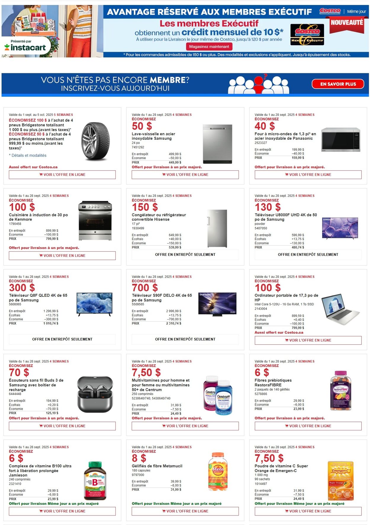 Flyer Costco 15.09.2025 - 28.09.2025