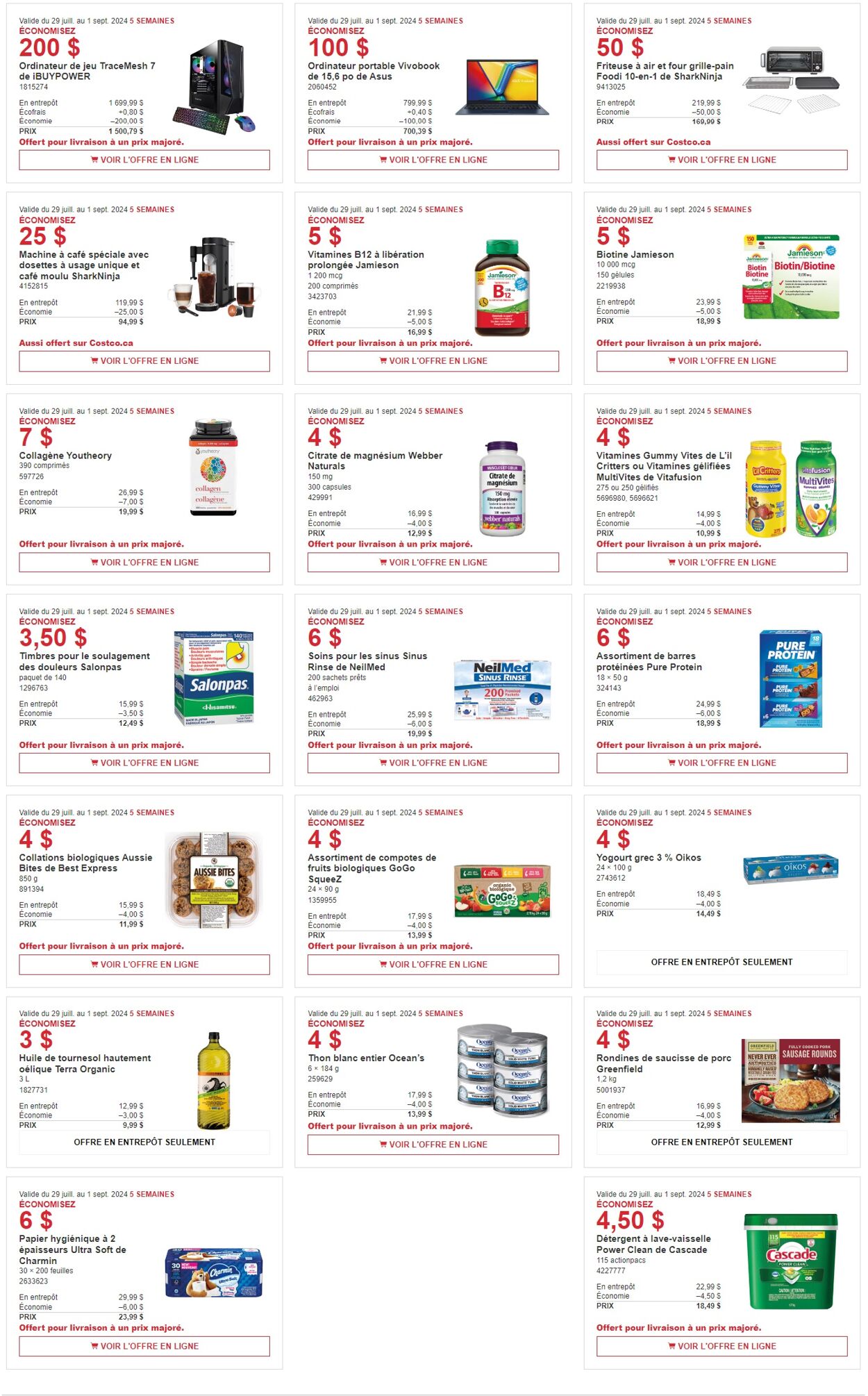 Flyer Costco 29.07.2024 - 11.08.2024