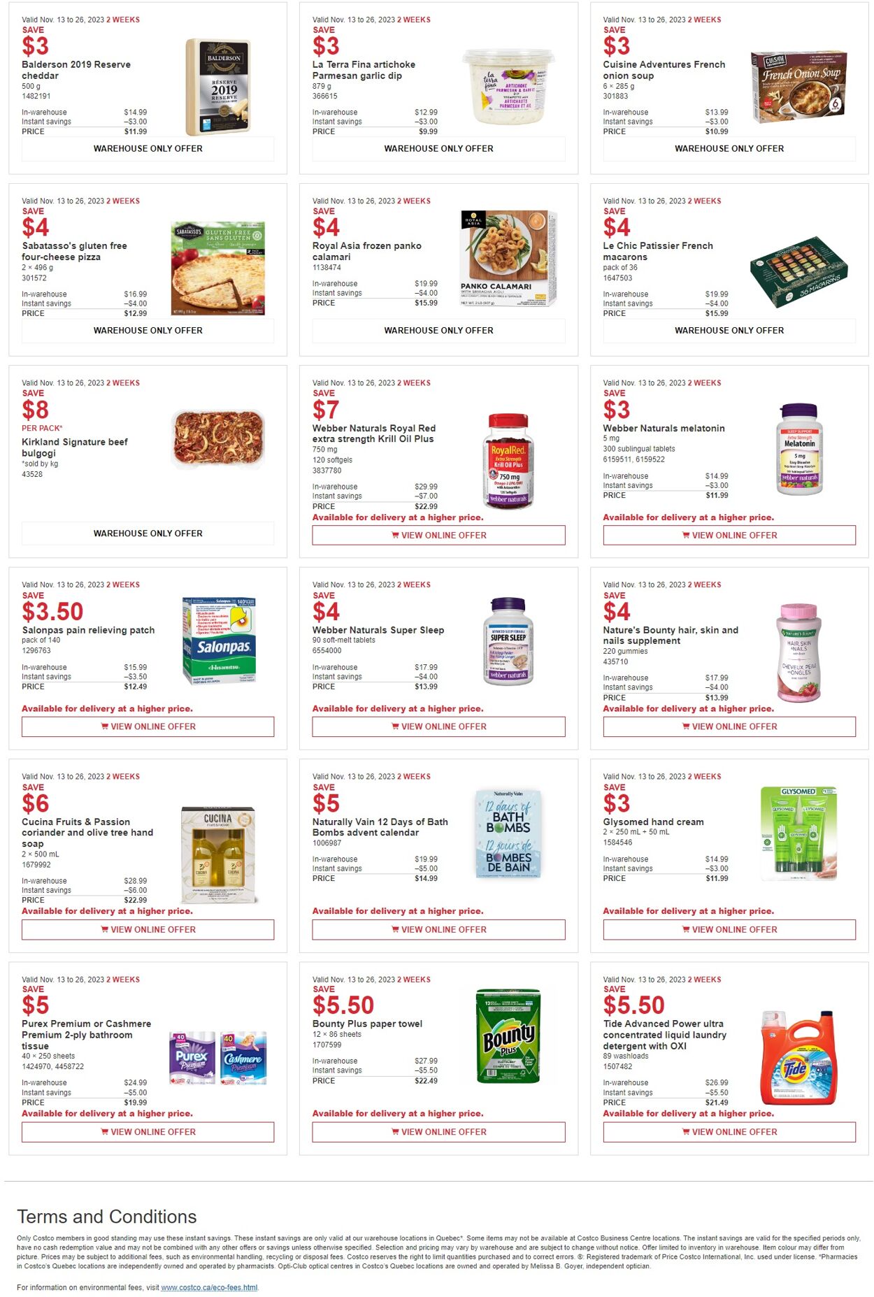 Flyer Costco 13.11.2023 - 26.11.2023