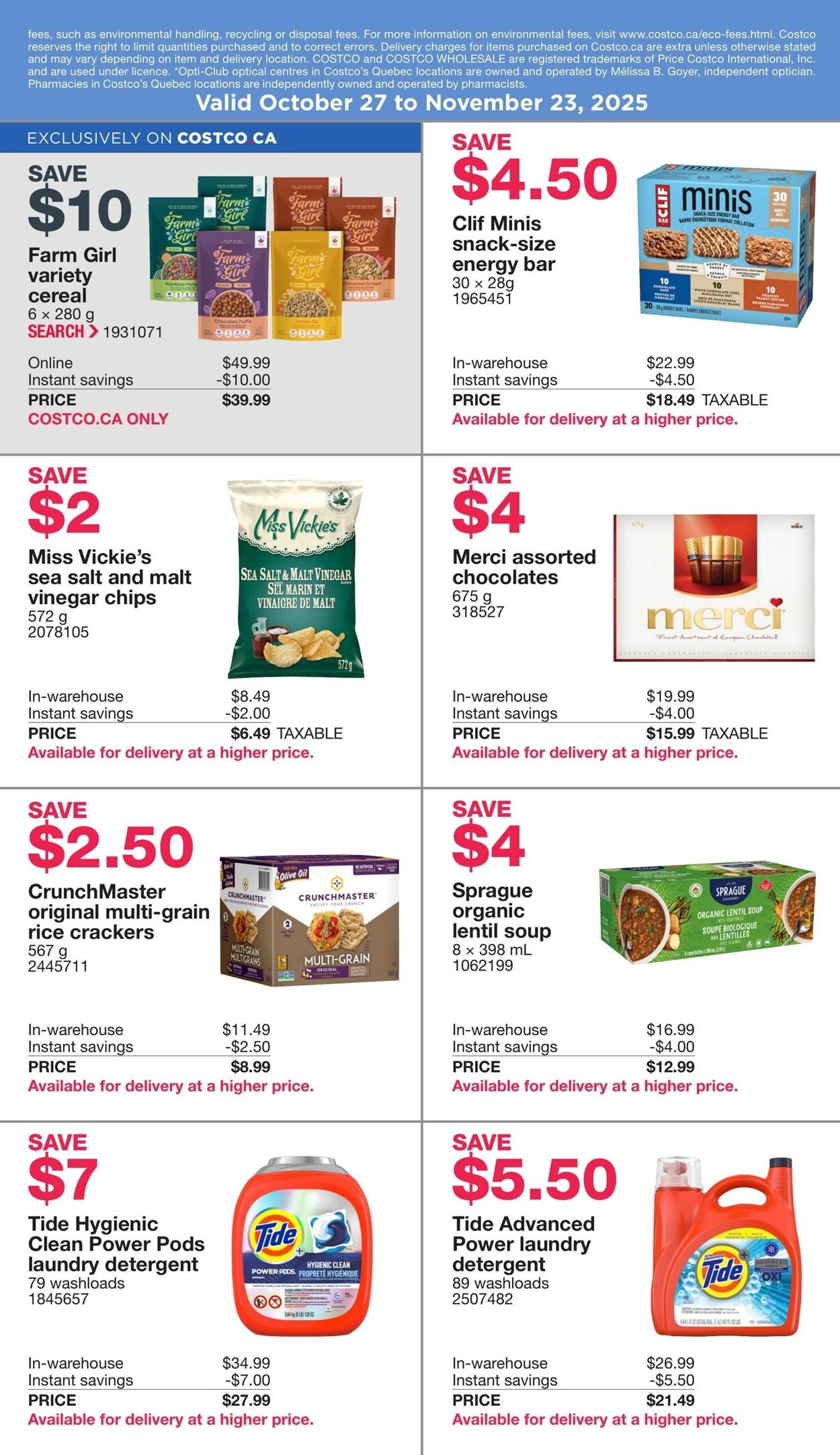 Flyer Costco 27.10.2025 - 09.11.2025