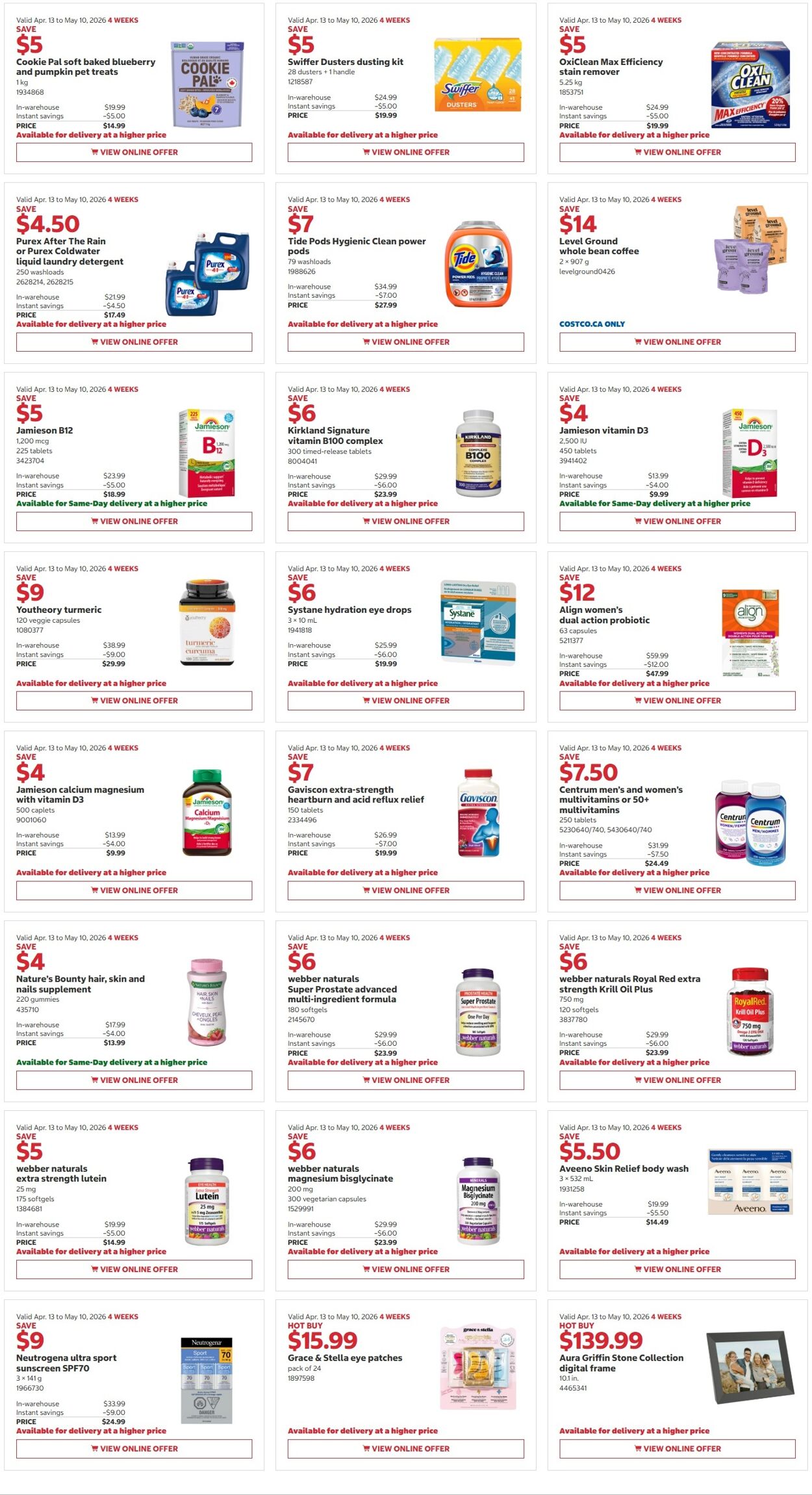 Flyer Costco 13.04.2026 - 26.04.2026