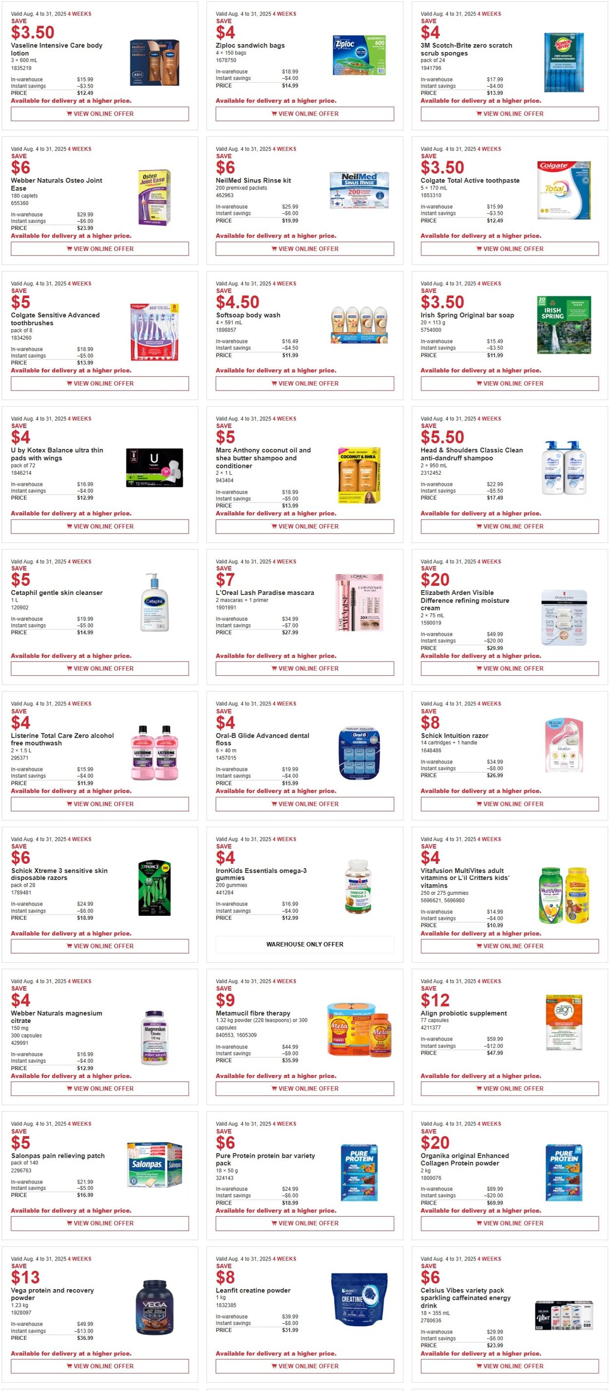 Flyer Costco 04.08.2025 - 31.08.2025