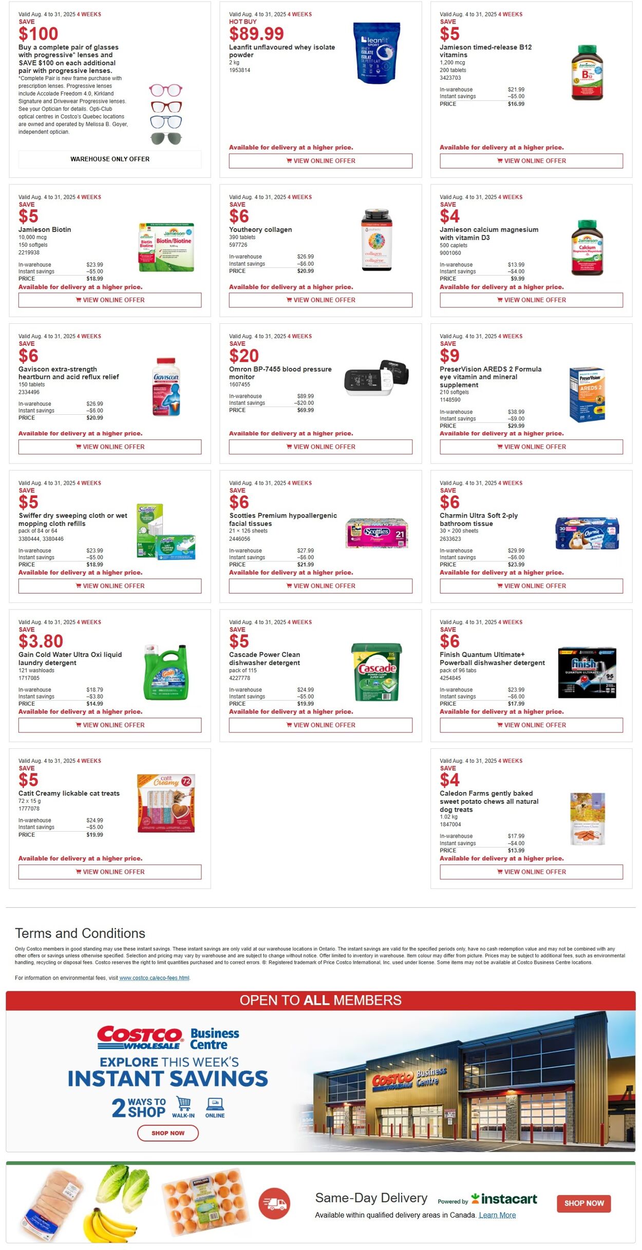 Flyer Costco 04.08.2025 - 31.08.2025
