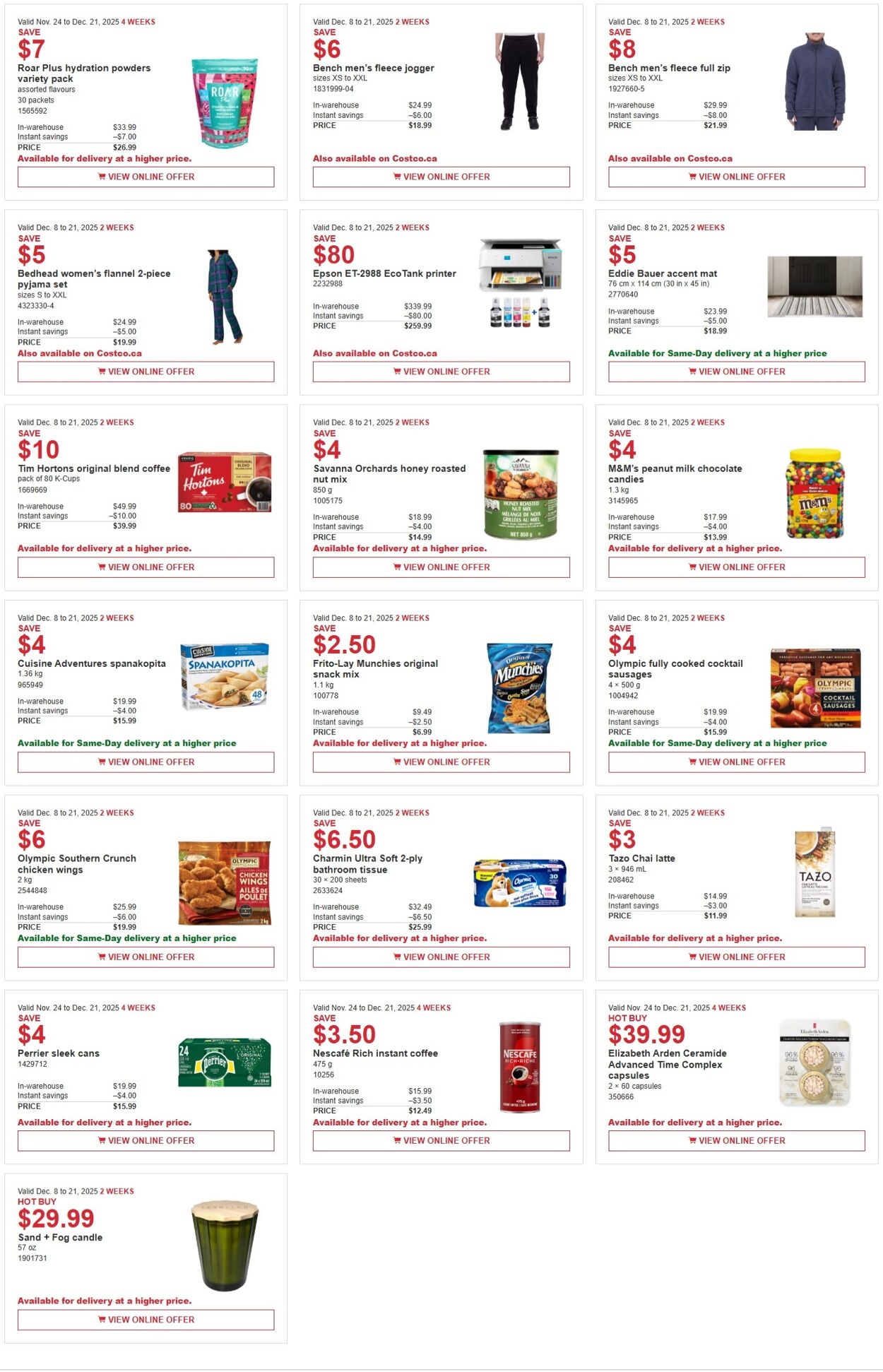 Flyer Costco 08.12.2025 - 21.12.2025