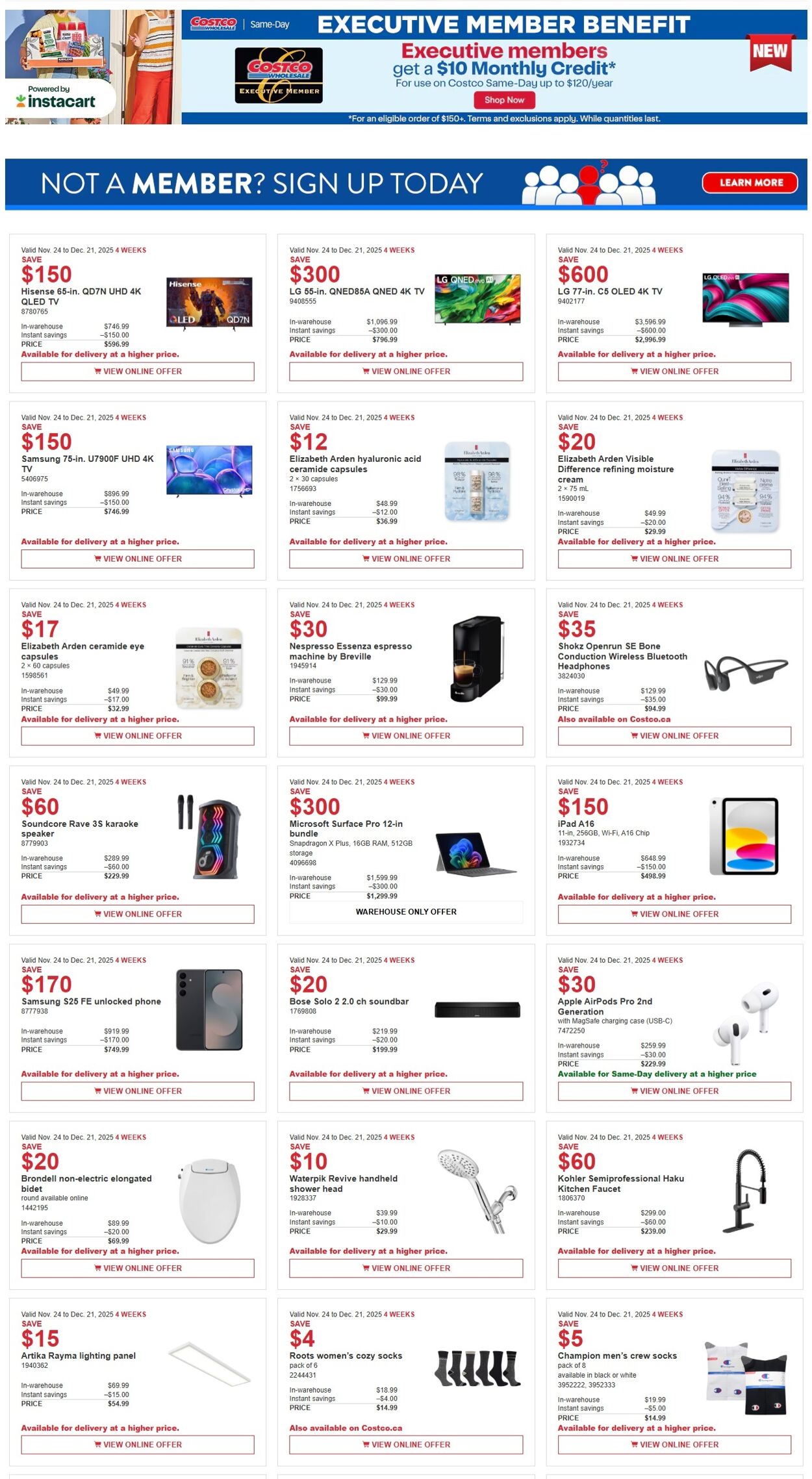 Flyer Costco 08.12.2025 - 21.12.2025
