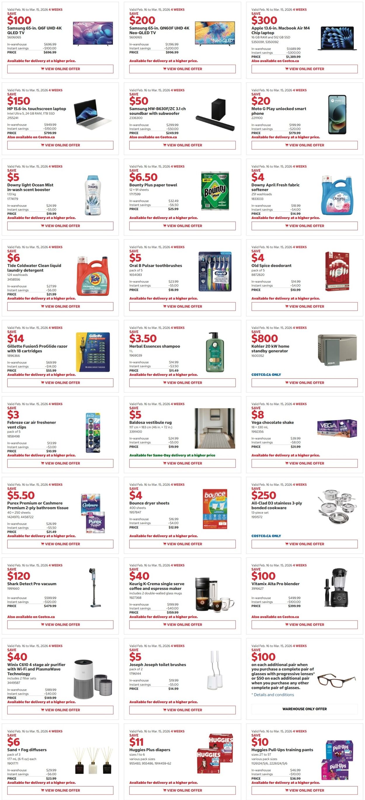 Flyer Costco 16.02.2026 - 01.03.2026