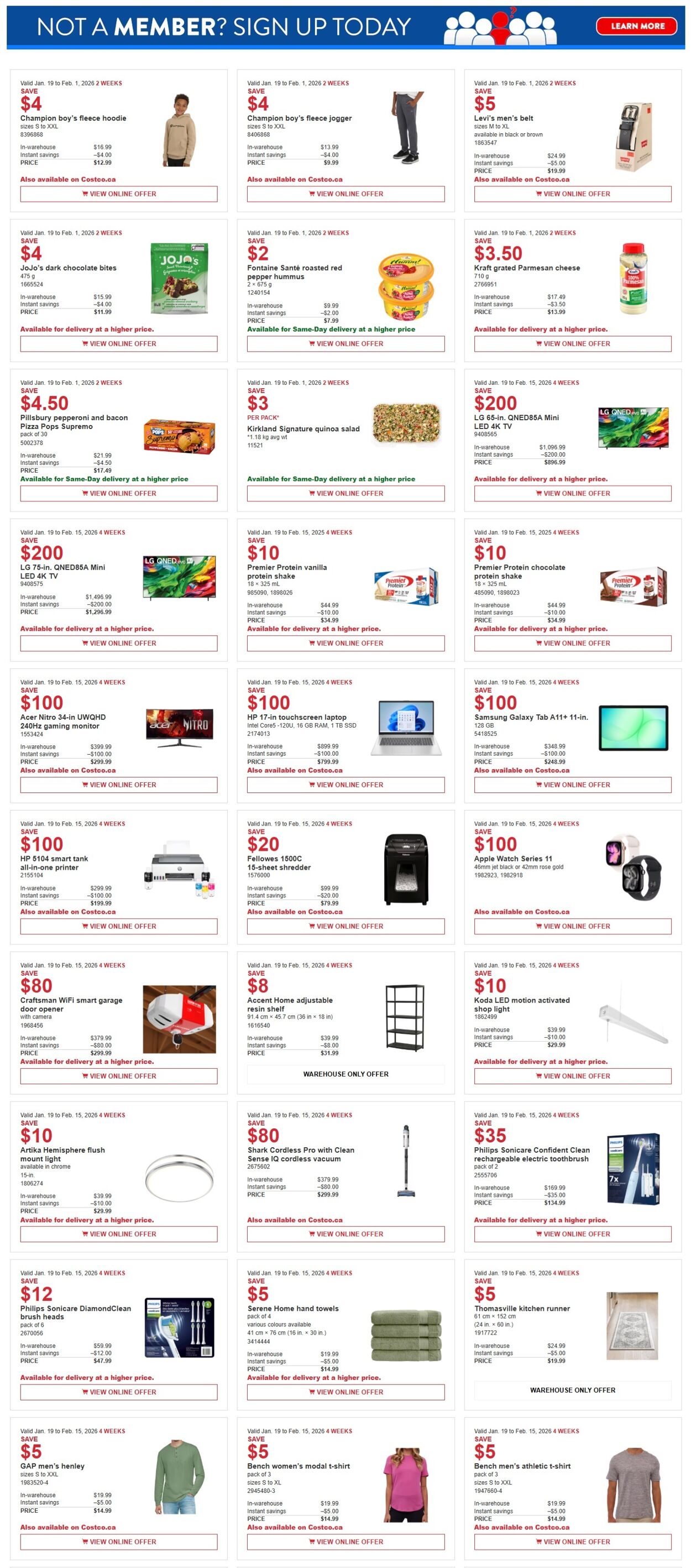 Flyer Costco 19.01.2026 - 15.02.2026