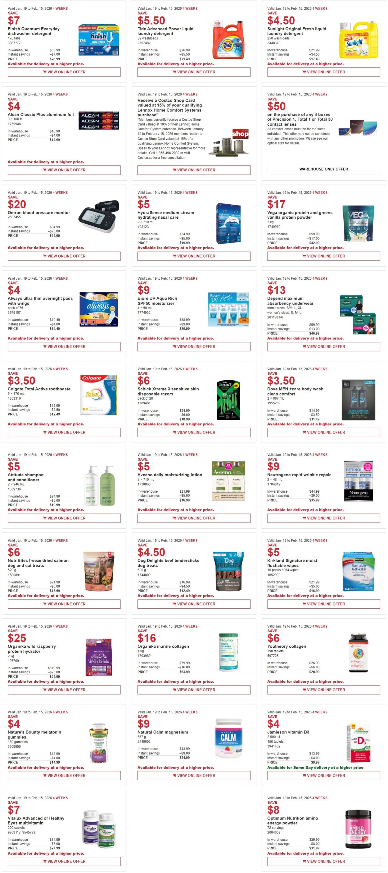 Flyer Costco 19.01.2026 - 15.02.2026