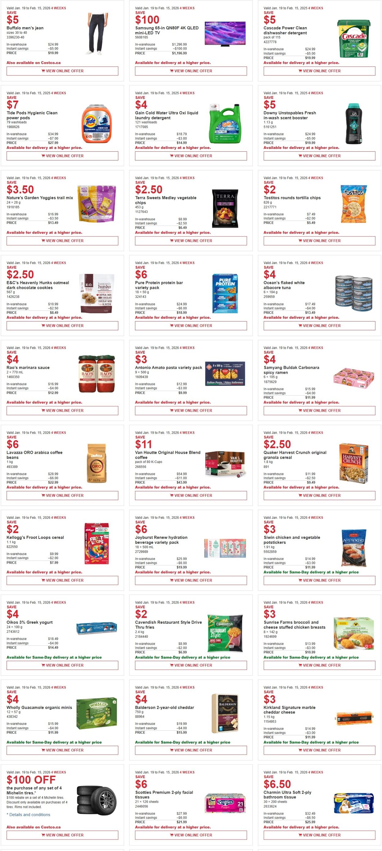 Flyer Costco 19.01.2026 - 15.02.2026