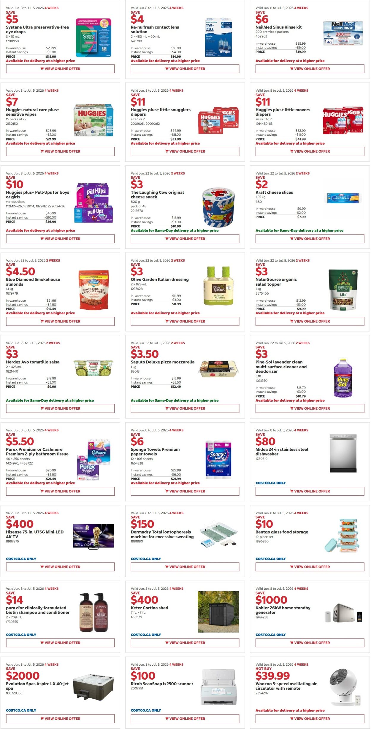 Flyer Costco 22.06.2026 - 05.07.2026