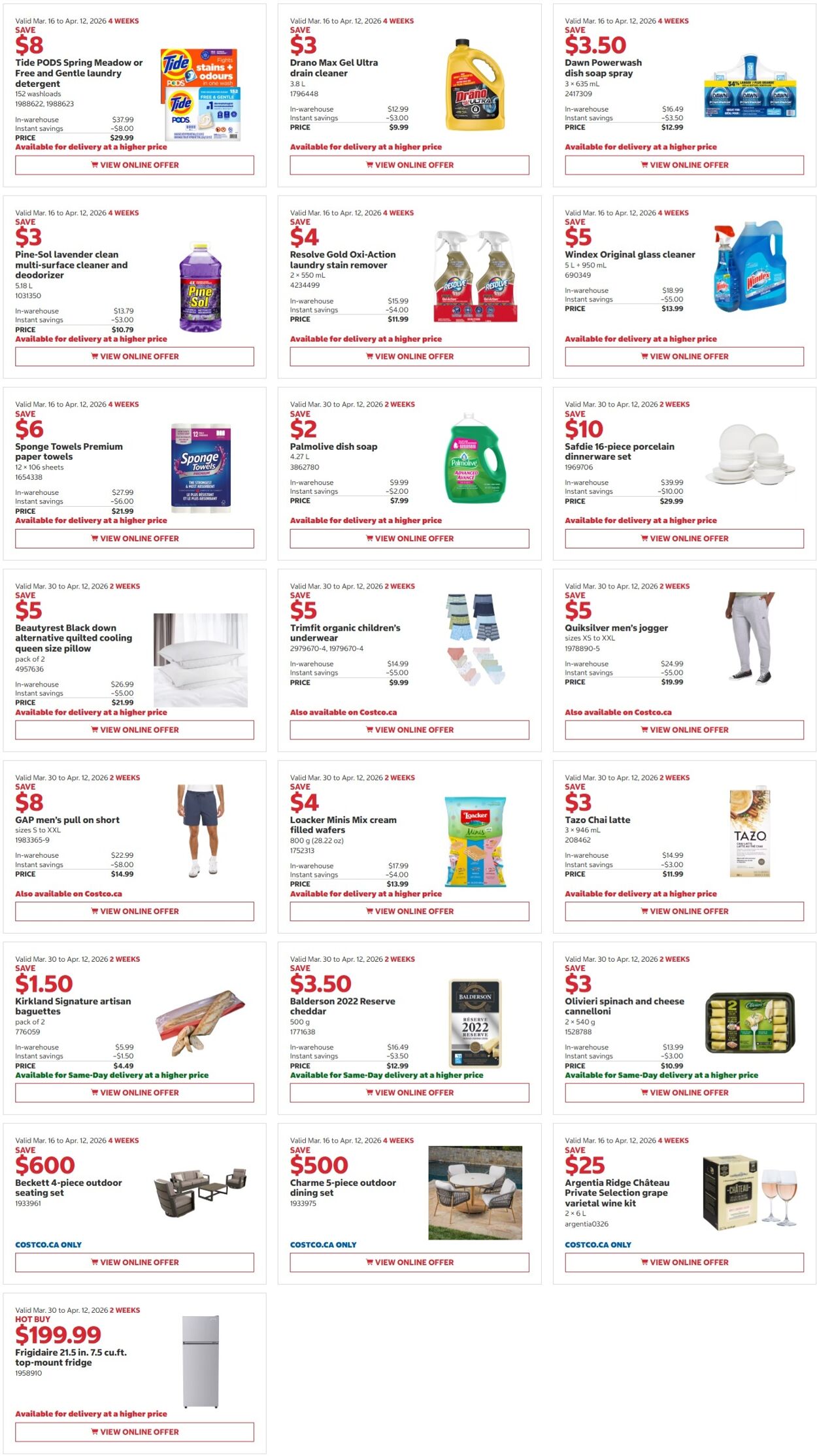 Flyer Costco 30.03.2026 - 12.04.2026