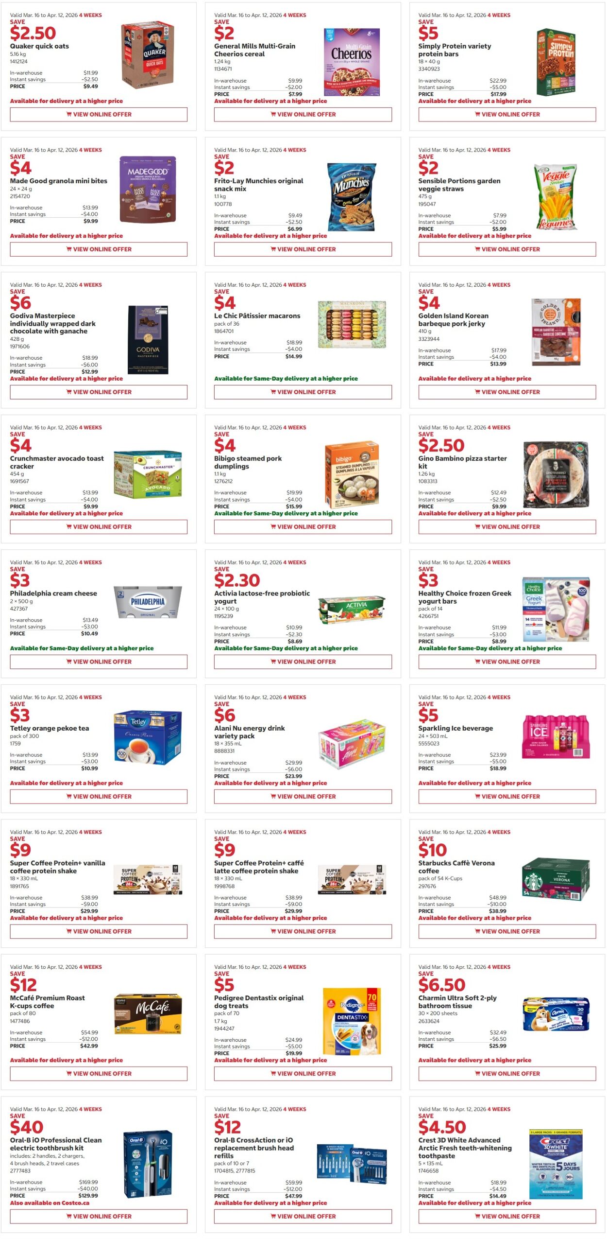 Flyer Costco 30.03.2026 - 12.04.2026