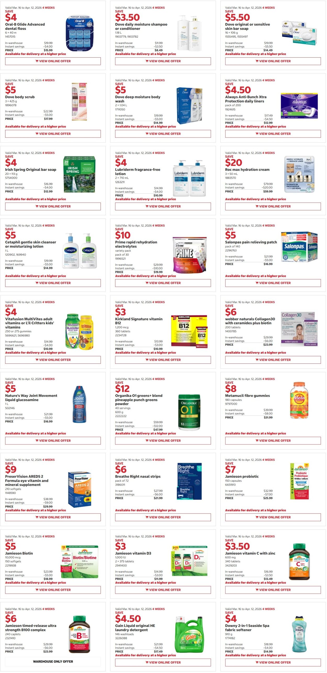Flyer Costco 30.03.2026 - 12.04.2026