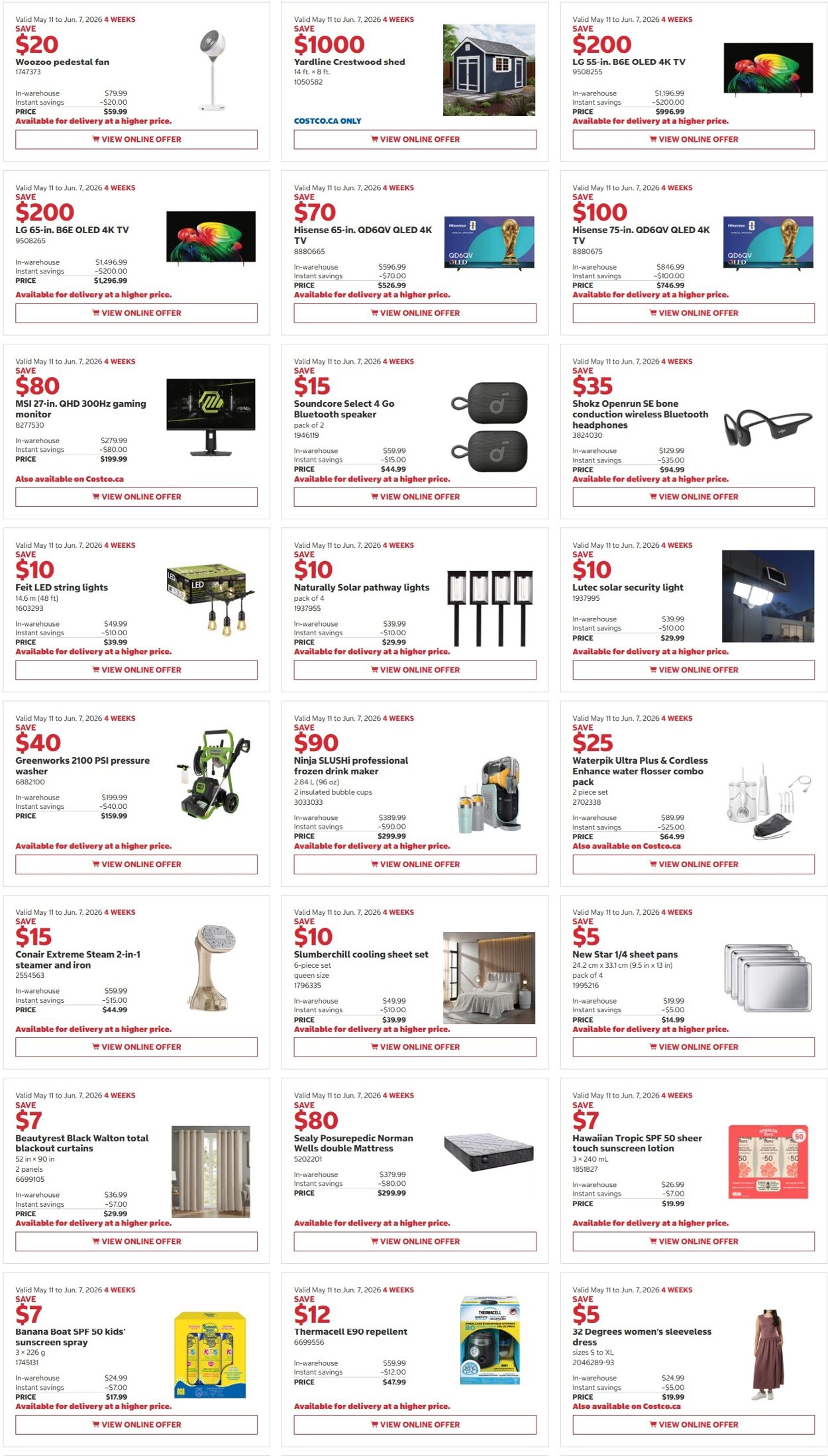 Flyer Costco - Costco (West, ON, Atlantic Canada) Warehouse Offers May 25 to June 7 25 May 2026 - 7 Jun 2026