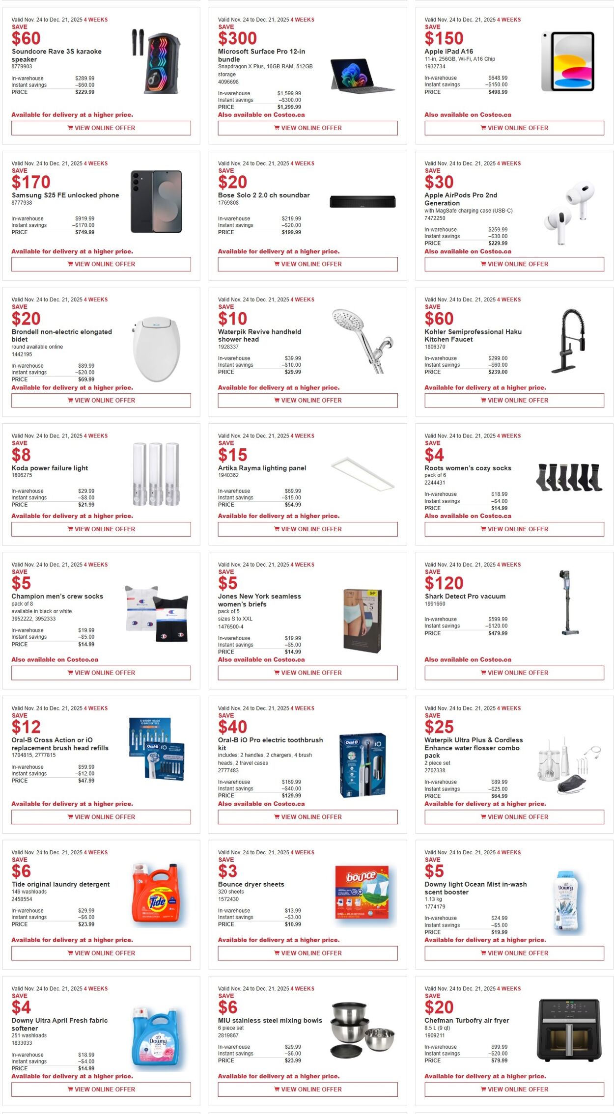 Flyer Costco 24.11.2025 - 07.12.2025