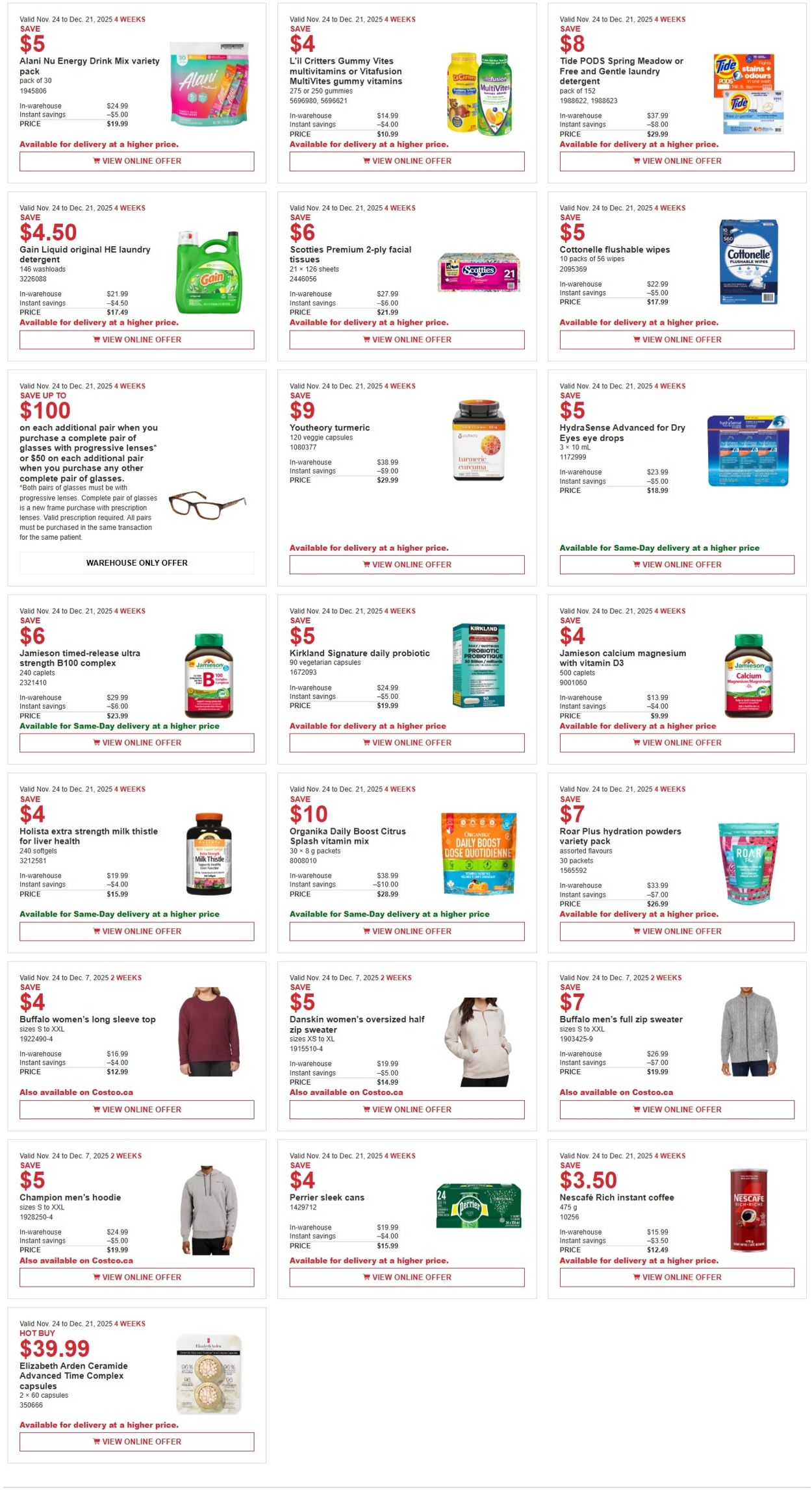 Flyer Costco 24.11.2025 - 07.12.2025